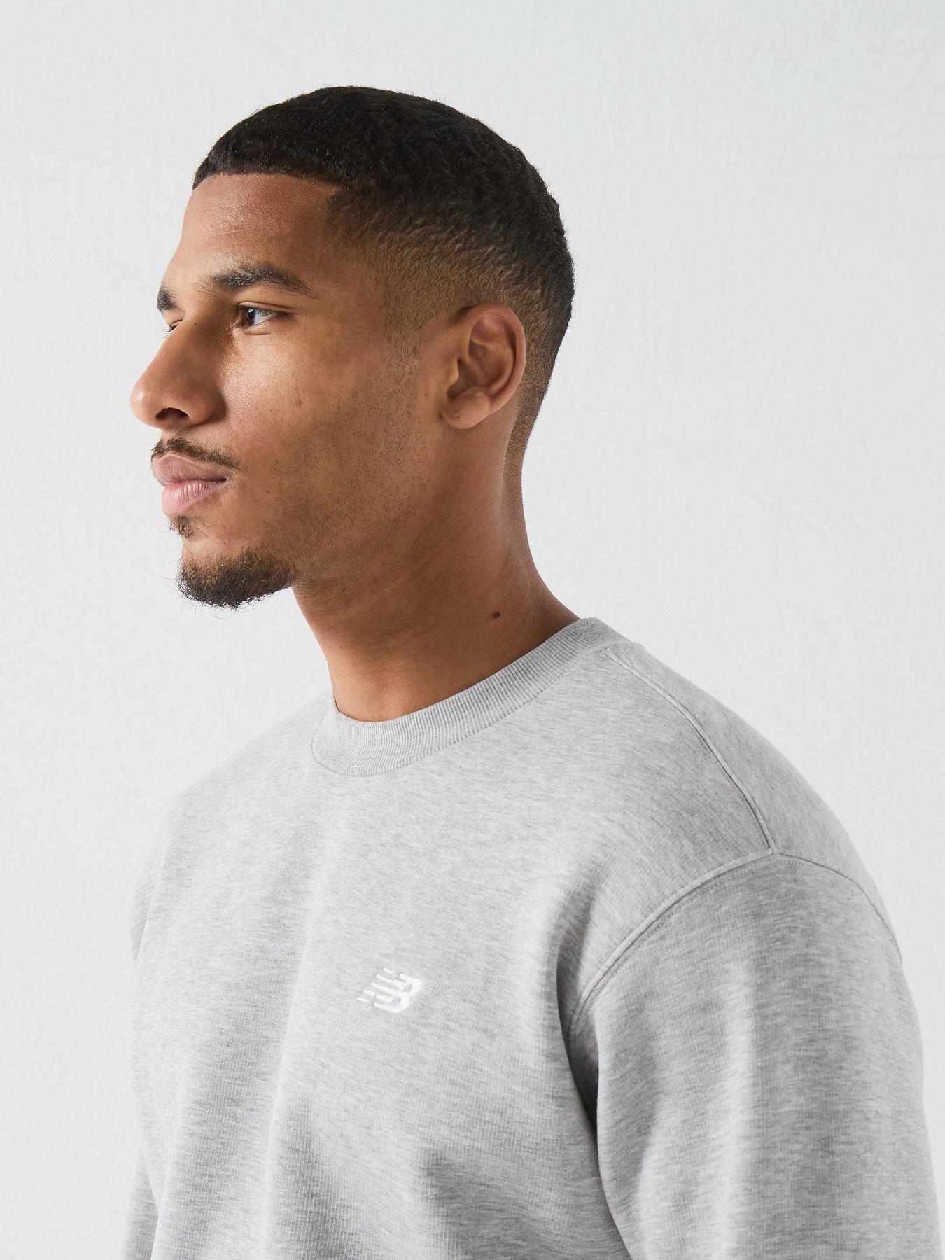 Image 4 of 6 of New Balance Mens Sport Essentials Fleece Crew Sweatshirt - Grey