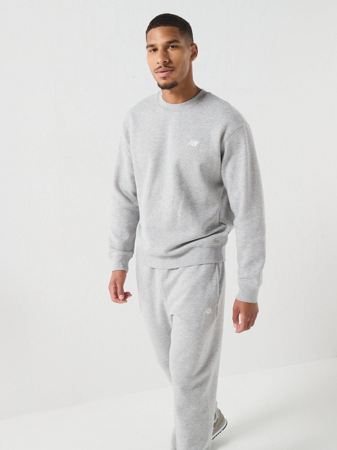 Image 5 of 6 of New Balance Mens Sport Essentials Fleece Crew Sweatshirt - Grey
