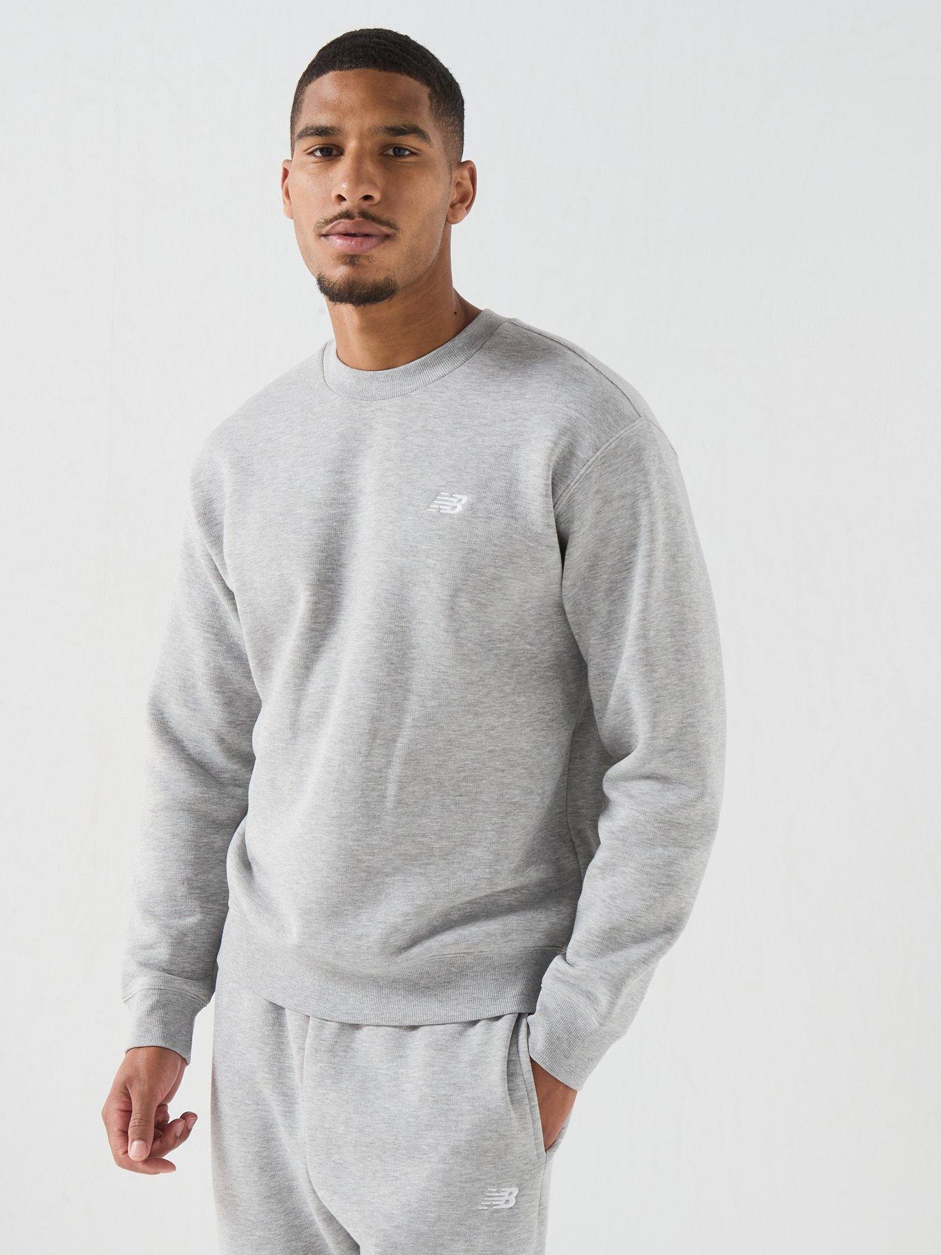 Image 6 of 6 of New Balance Mens Sport Essentials Fleece Crew Sweatshirt - Grey