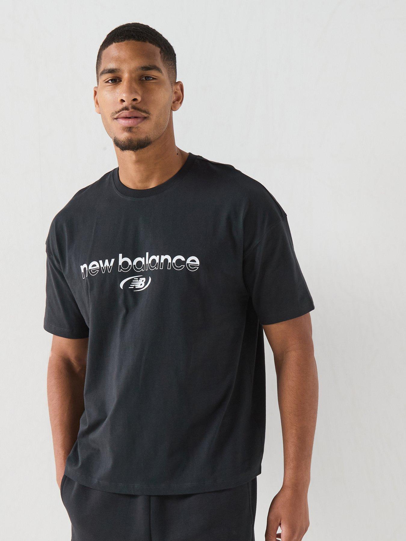 New Balance Mens Trackside T-Shirt - Black