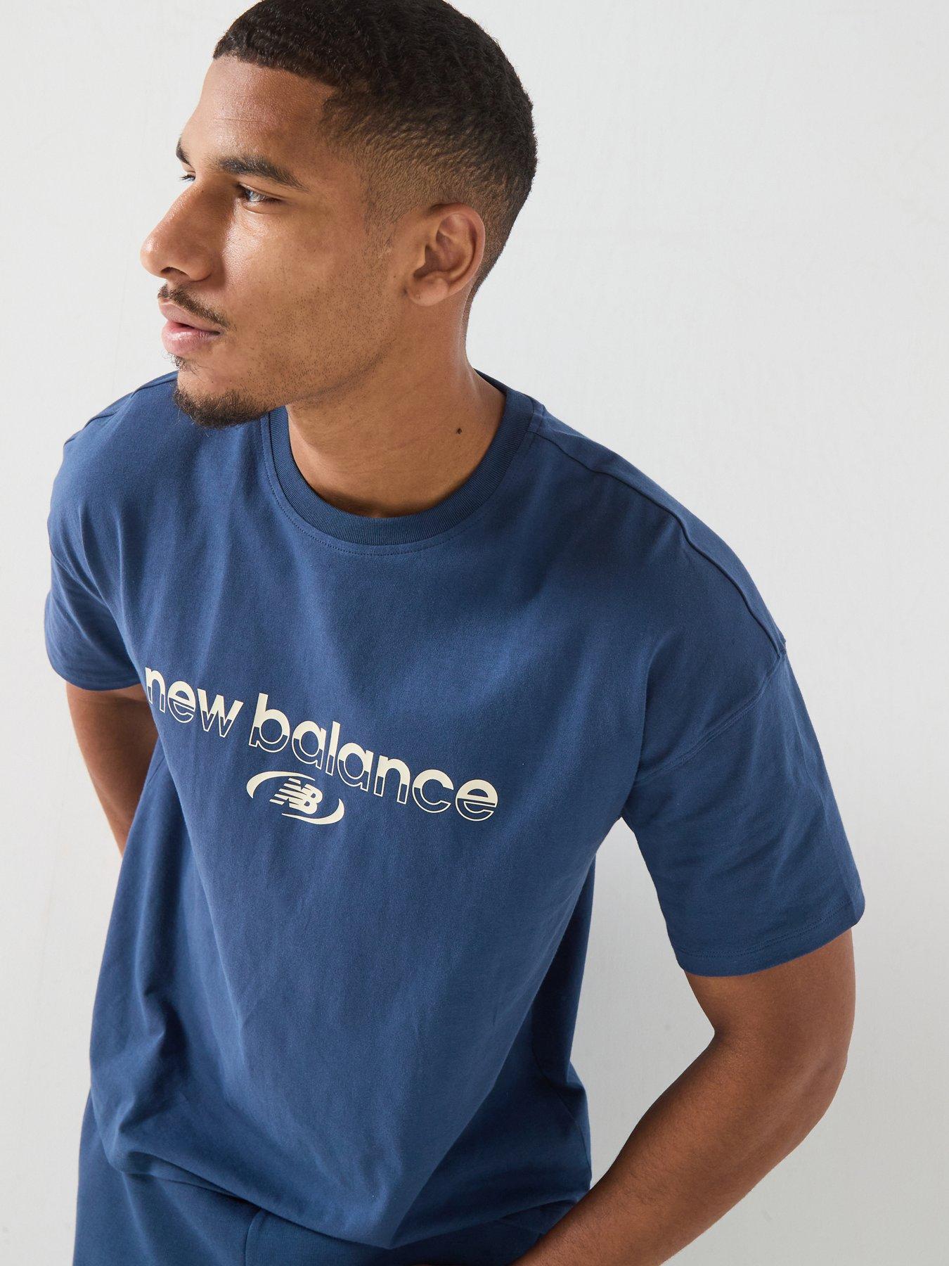 New Balance Mens Trackside T-Shirt - Navy