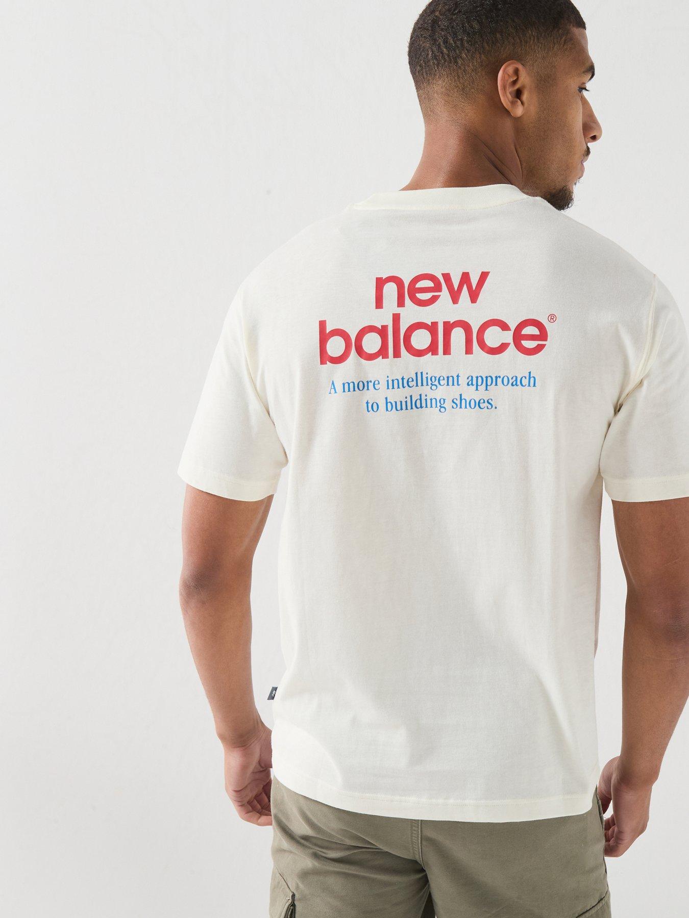 Image 1 of 6 of New Balance Mens Intelligent T-shirt - Cream