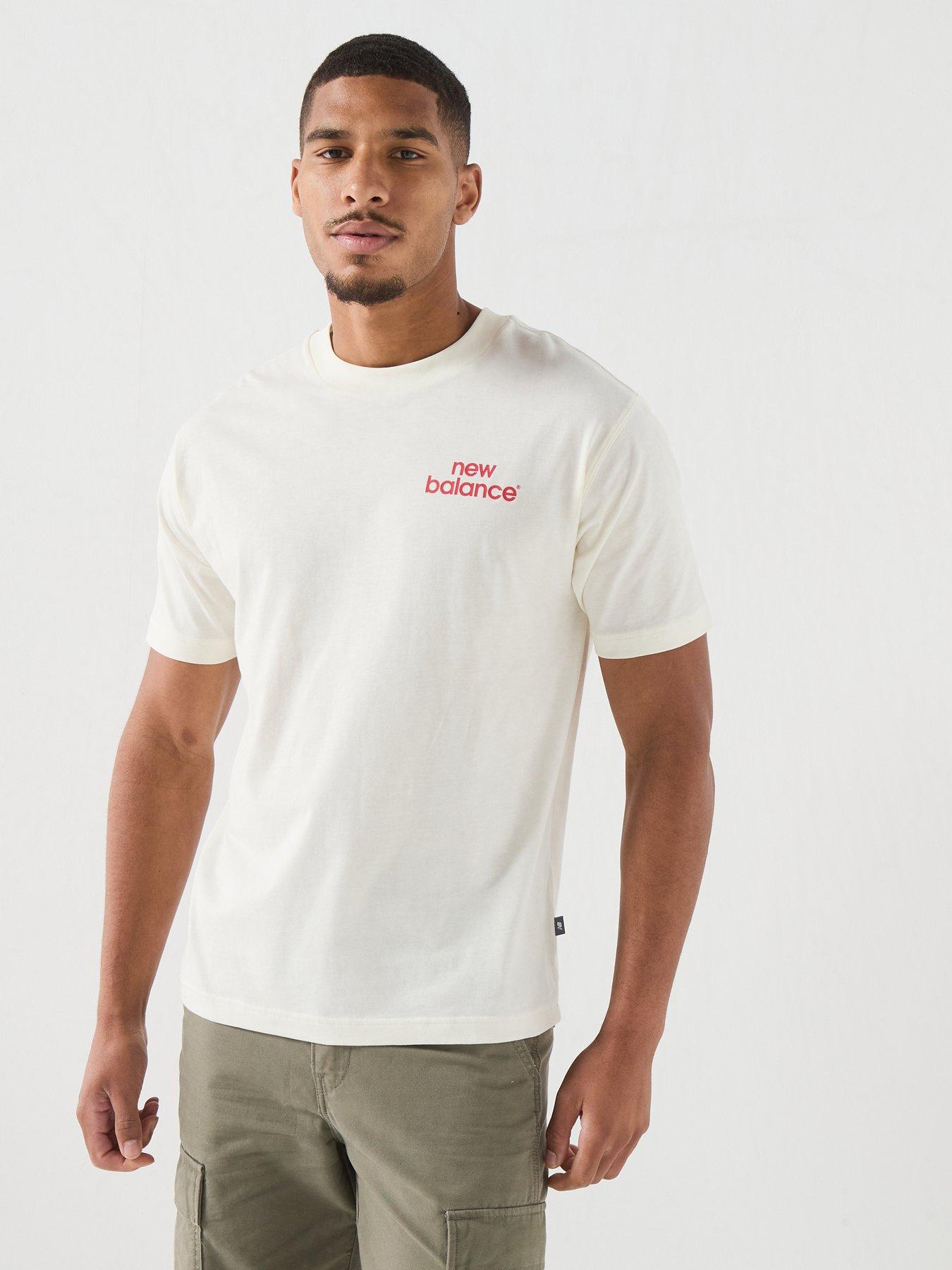 Image 2 of 6 of New Balance Mens Intelligent T-shirt - Cream