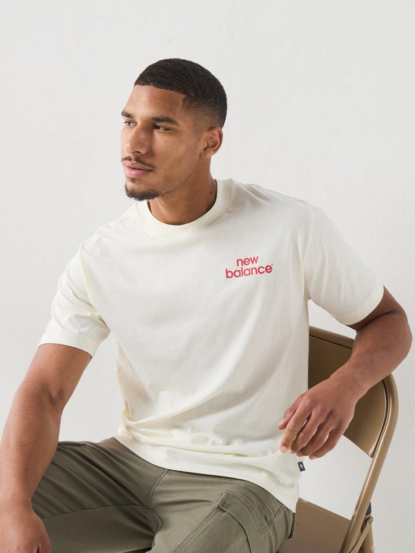 Image 4 of 6 of New Balance Mens Intelligent T-shirt - Cream