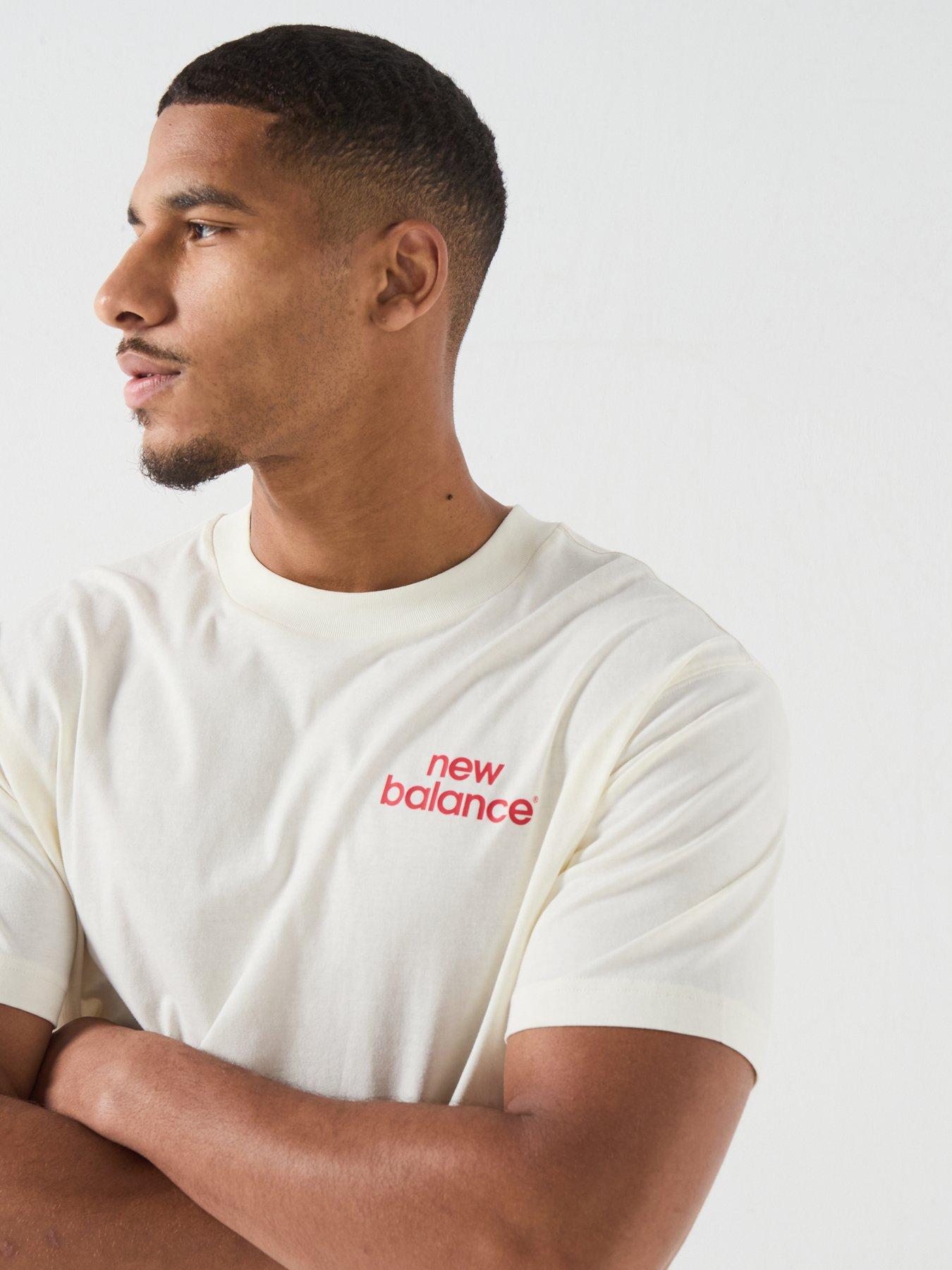 Image 6 of 6 of New Balance Mens Intelligent T-shirt - Cream