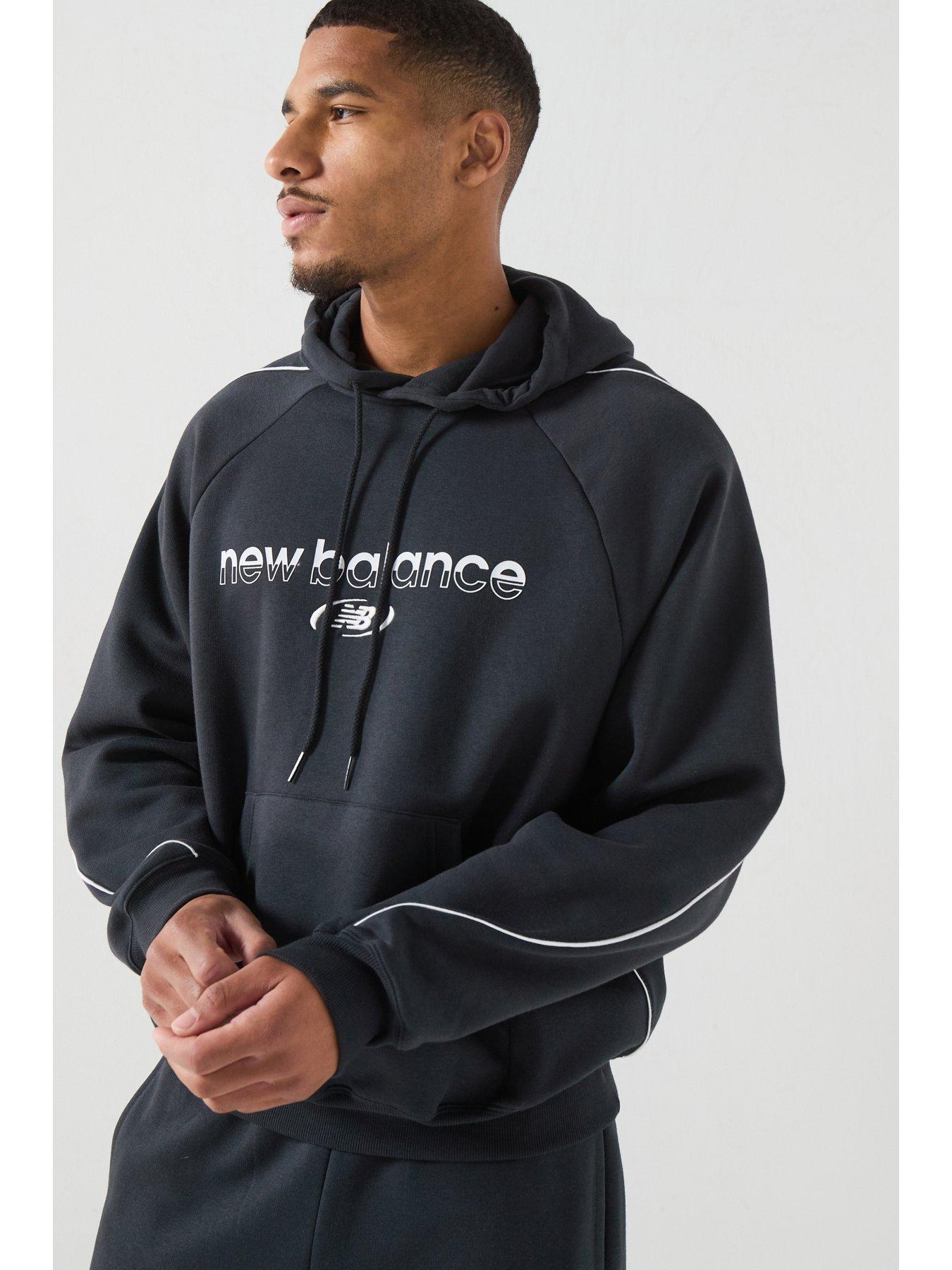 Image 1 of 6 of New Balance Mens Trackside Fleece Hoodie - Black