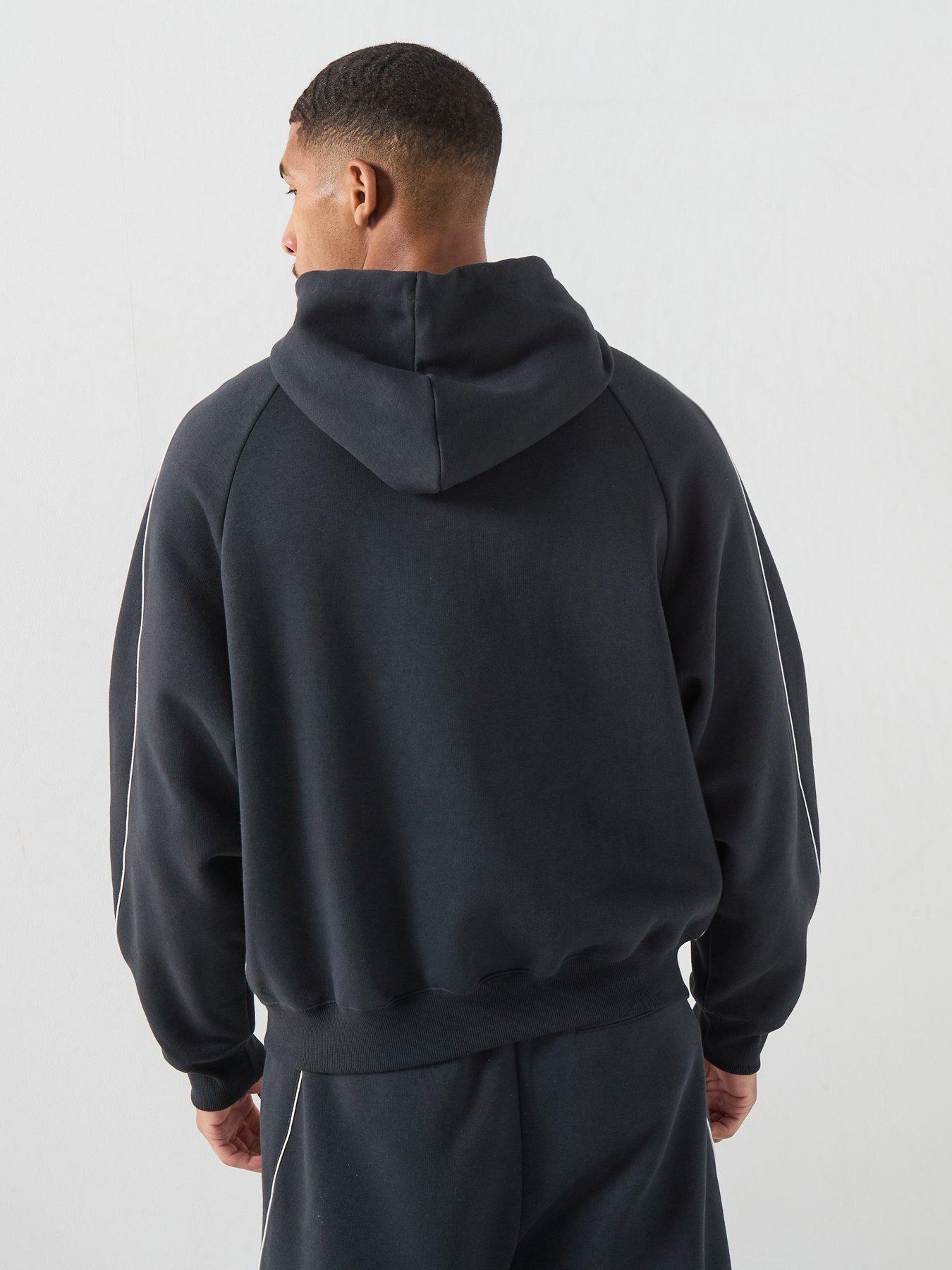Image 2 of 6 of New Balance Mens Trackside Fleece Hoodie - Black