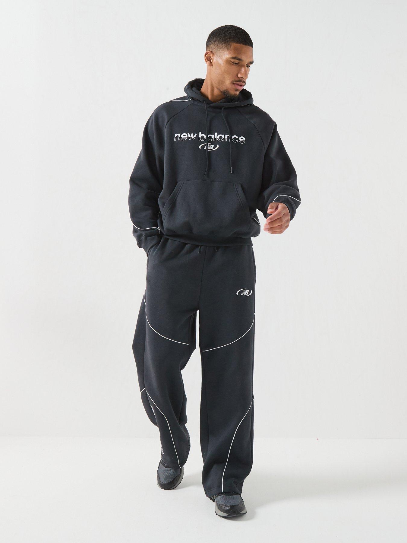 Image 3 of 6 of New Balance Mens Trackside Fleece Hoodie - Black