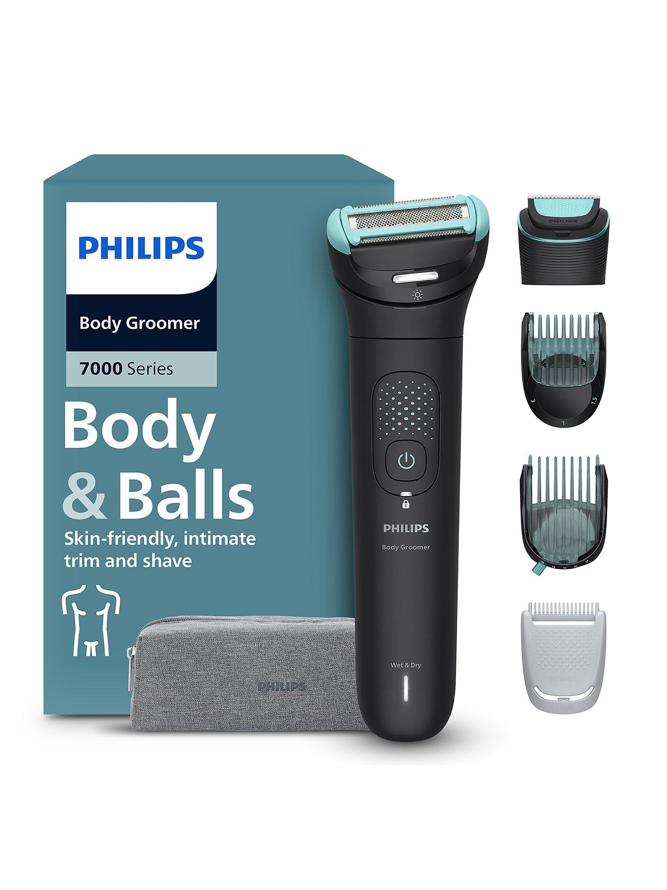 front image of philips-body-groomer-7000-series-2d-flexing-head-triple-protect-shave-system-intimate-trim-shave-100-showerproof-bg747015