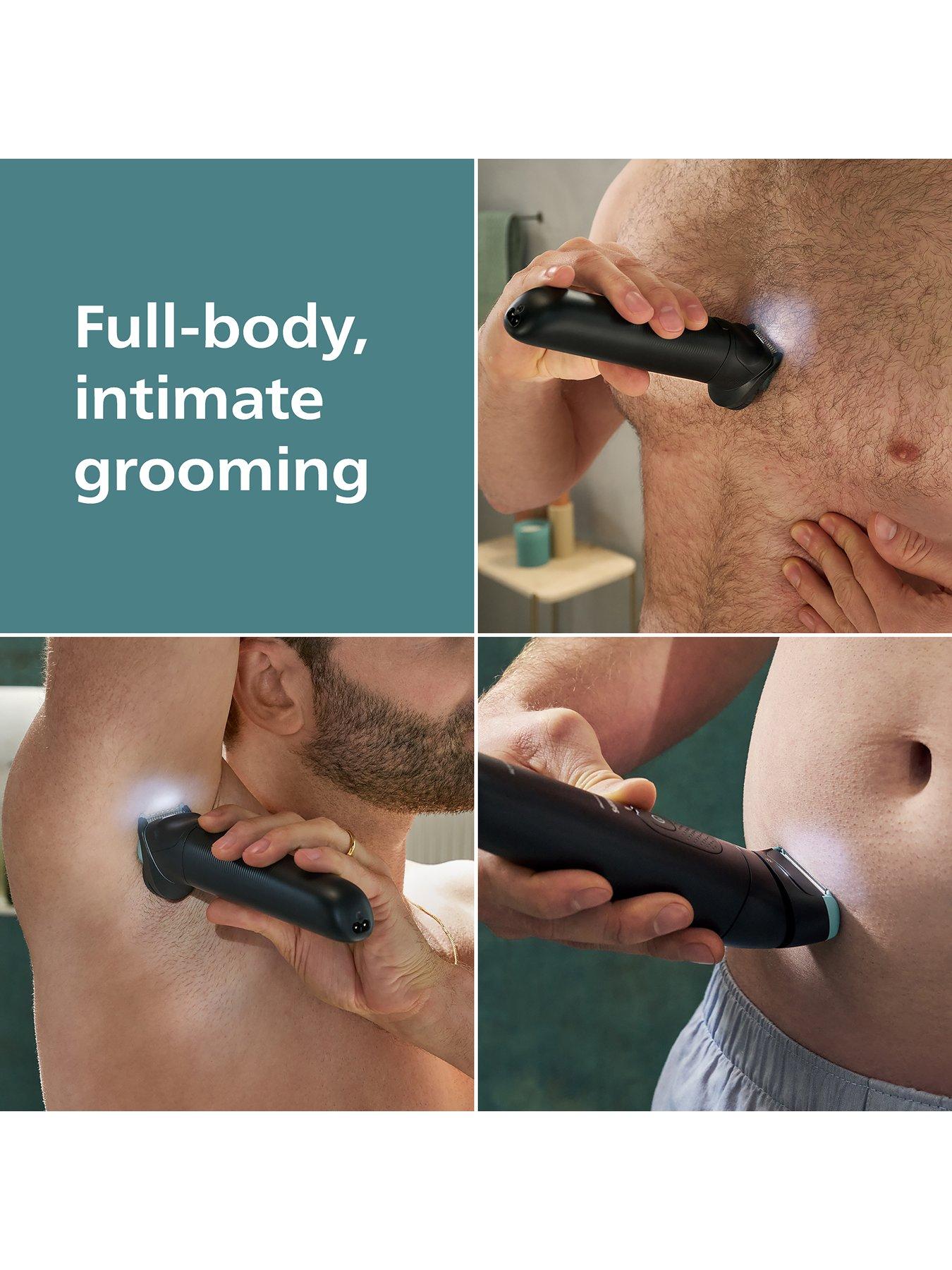 stillFront image of philips-body-groomer-7000-series-2d-flexing-head-triple-protect-shave-system-intimate-trim-shave-100-showerproof-bg747015