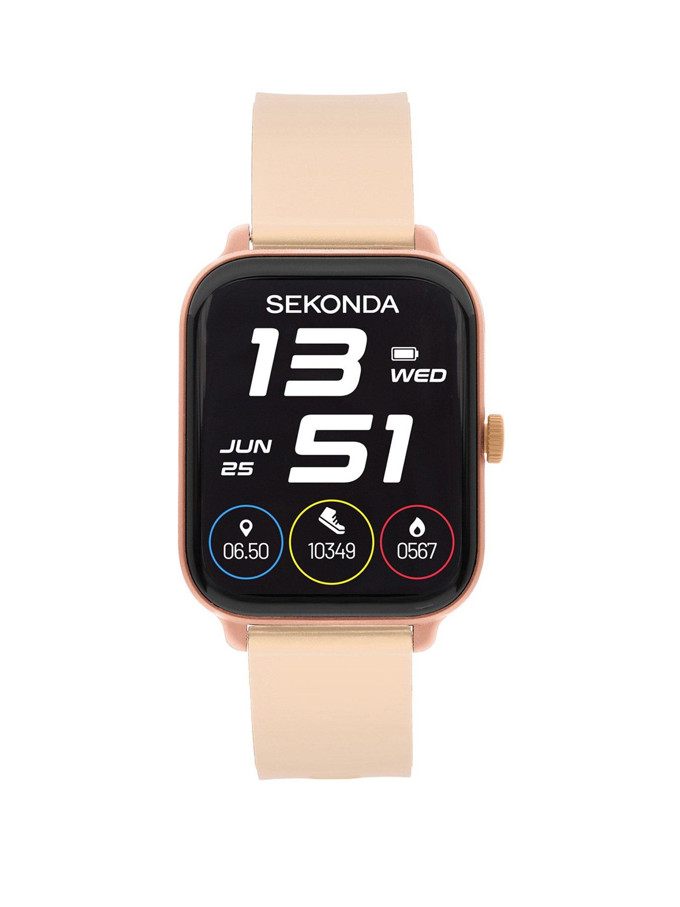 Sekonda Womens Motion Go Pink Silicone Strap with LCD Dial Smartwatch