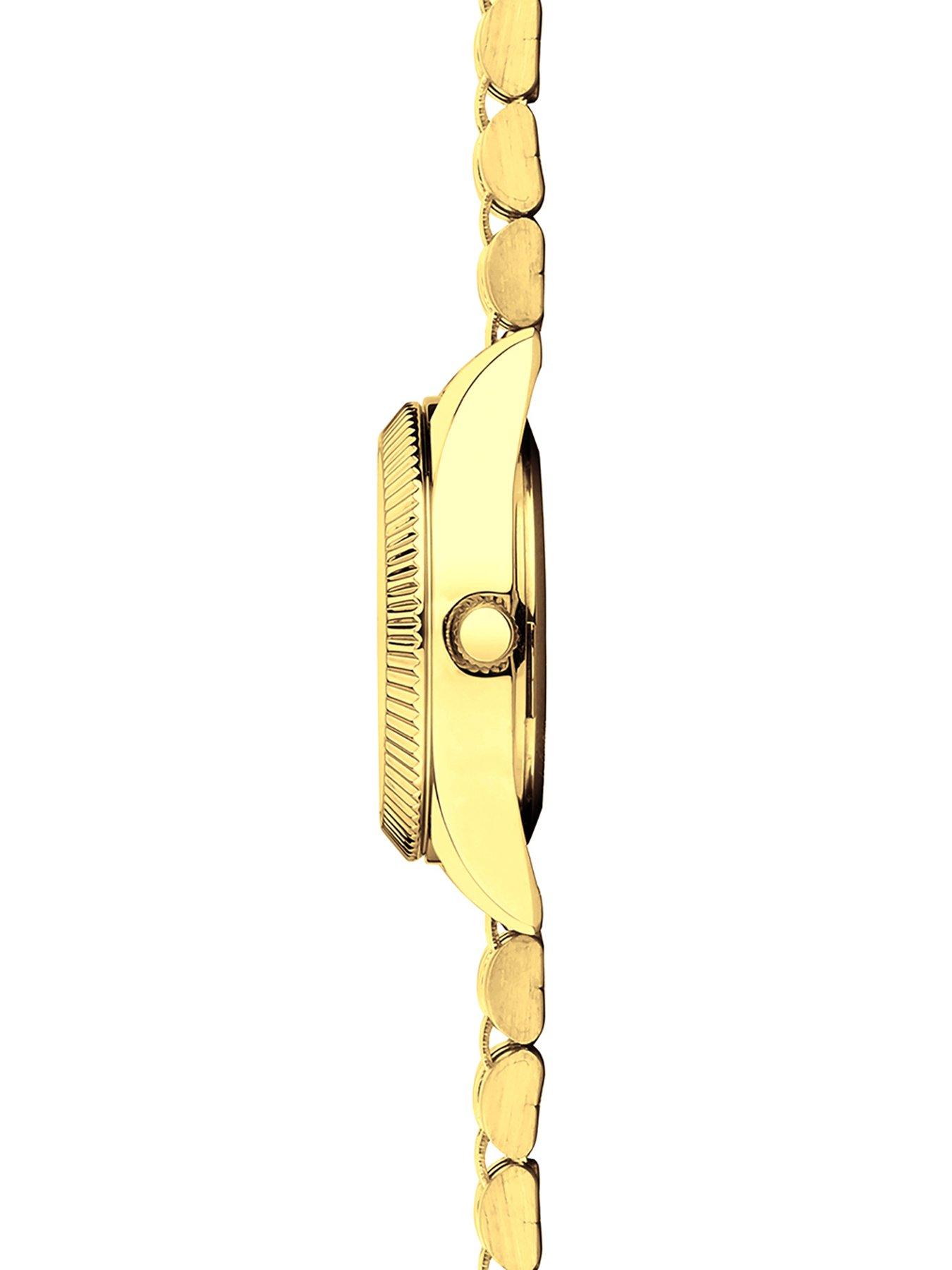 Image 4 of 6 of Sekonda Womens Francis Gold Stainless Steel Strap with Silver White Dial Analogue Watch