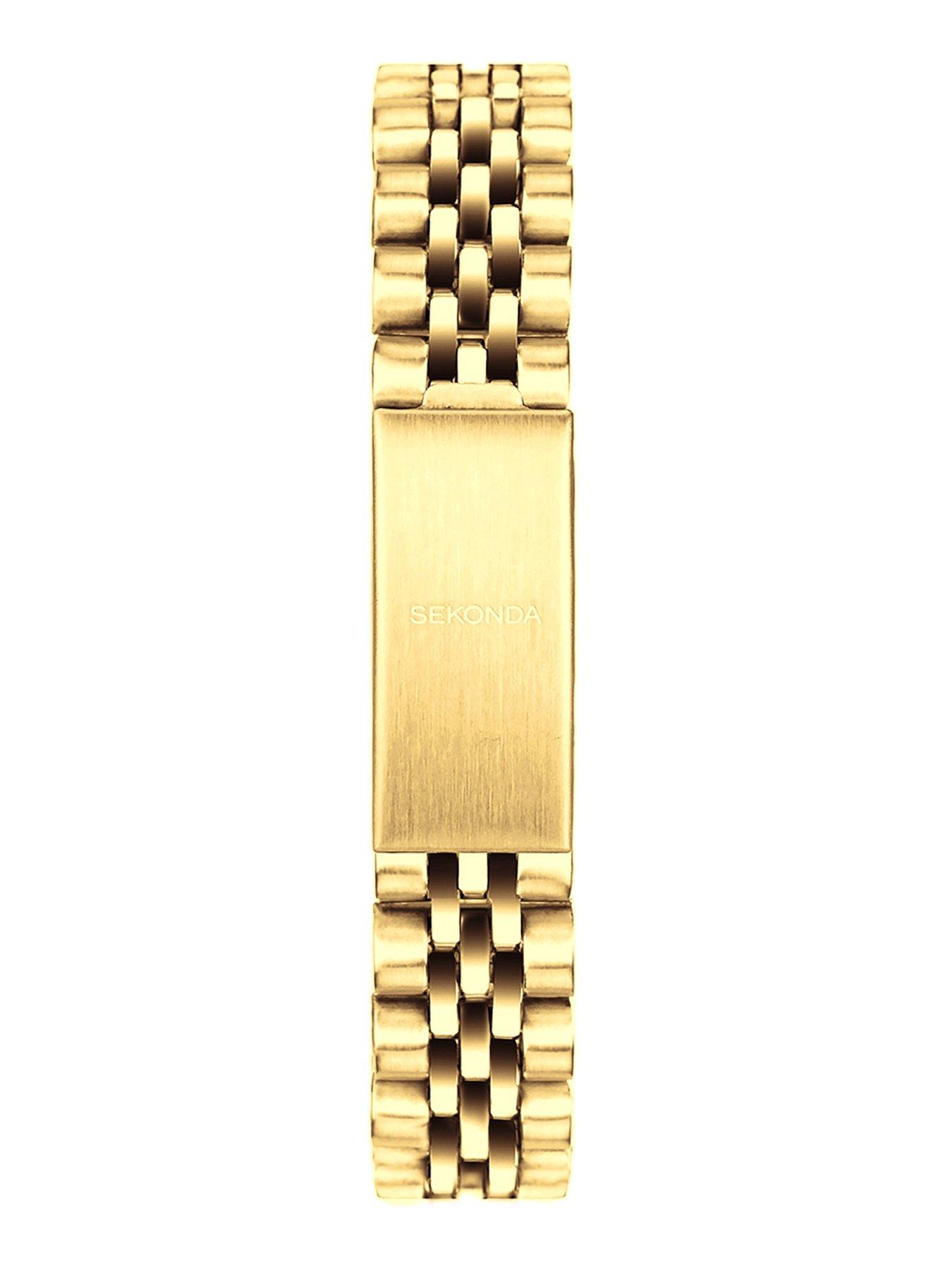 Image 6 of 6 of Sekonda Womens Francis Gold Stainless Steel Strap with Silver White Dial Analogue Watch