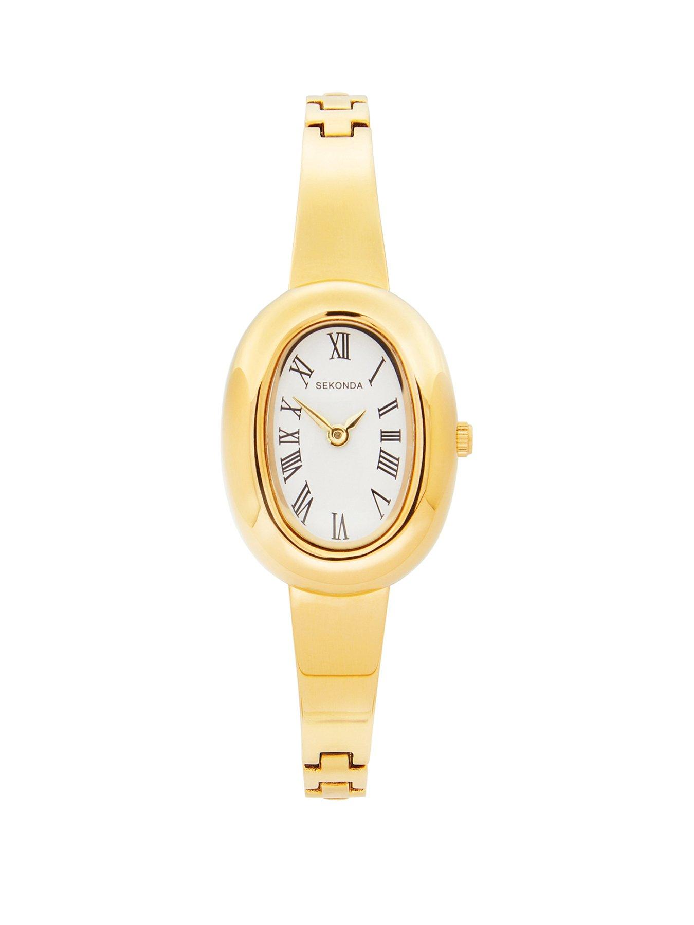 Sekonda Womens Bellamy Gold Alloy Strap with White Dial Analogue Watch