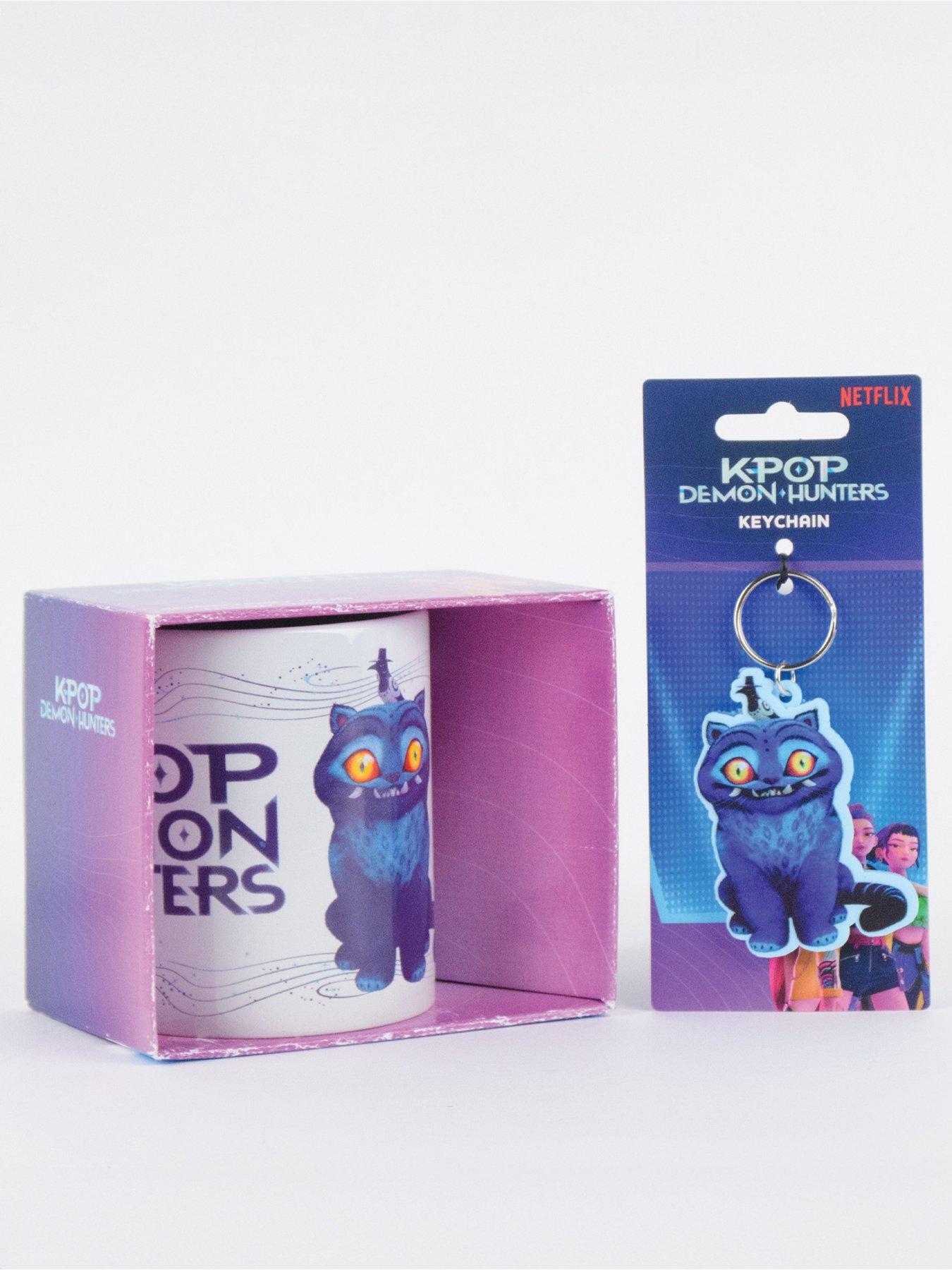 Netflix K-pop Demon Hunters Derpy Mug And Keyring Bundle