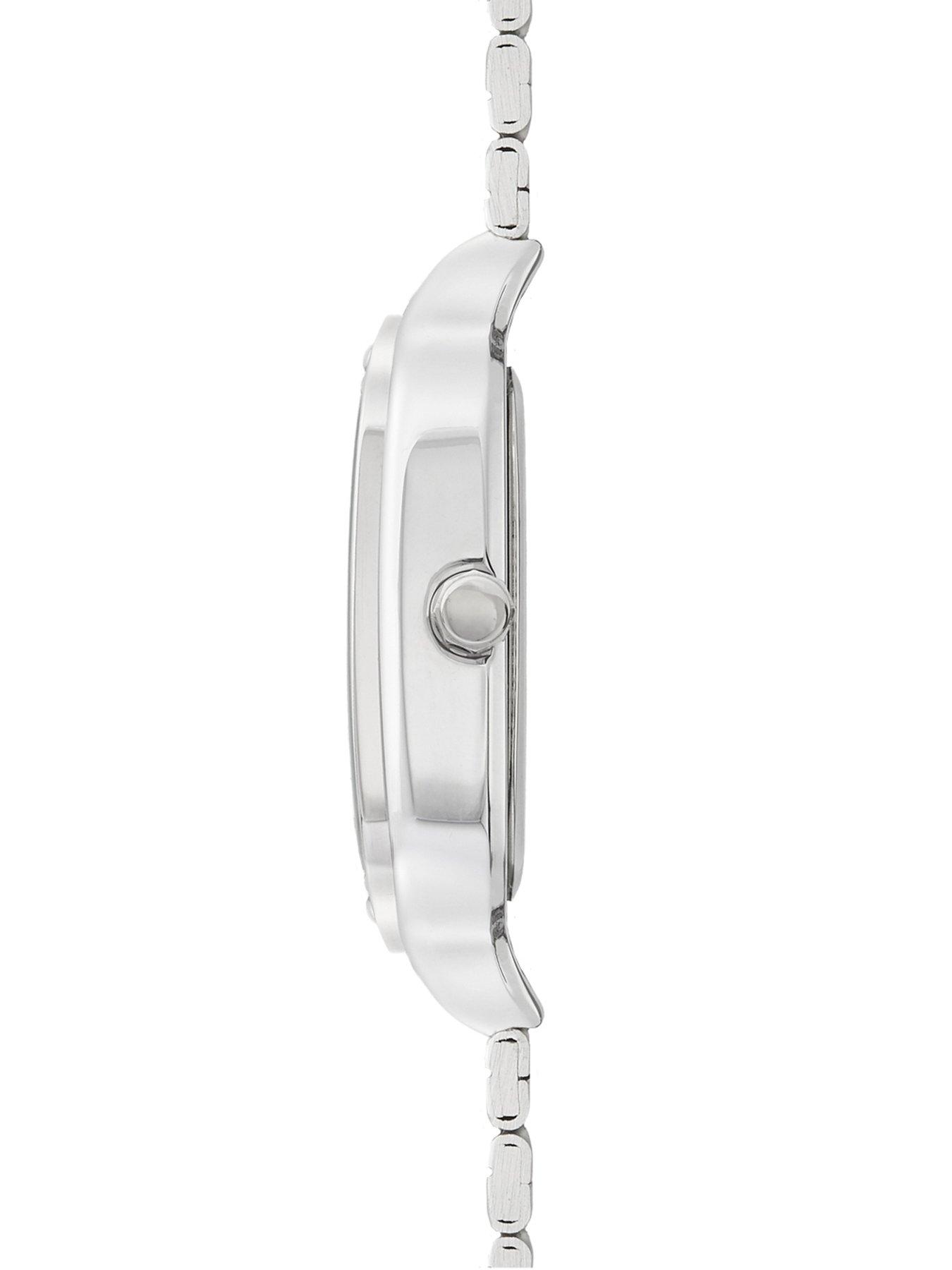 Image 4 of 6 of Sekonda Mens Rene Silver Stainless Steel Strap with White Dial Analogue Watch