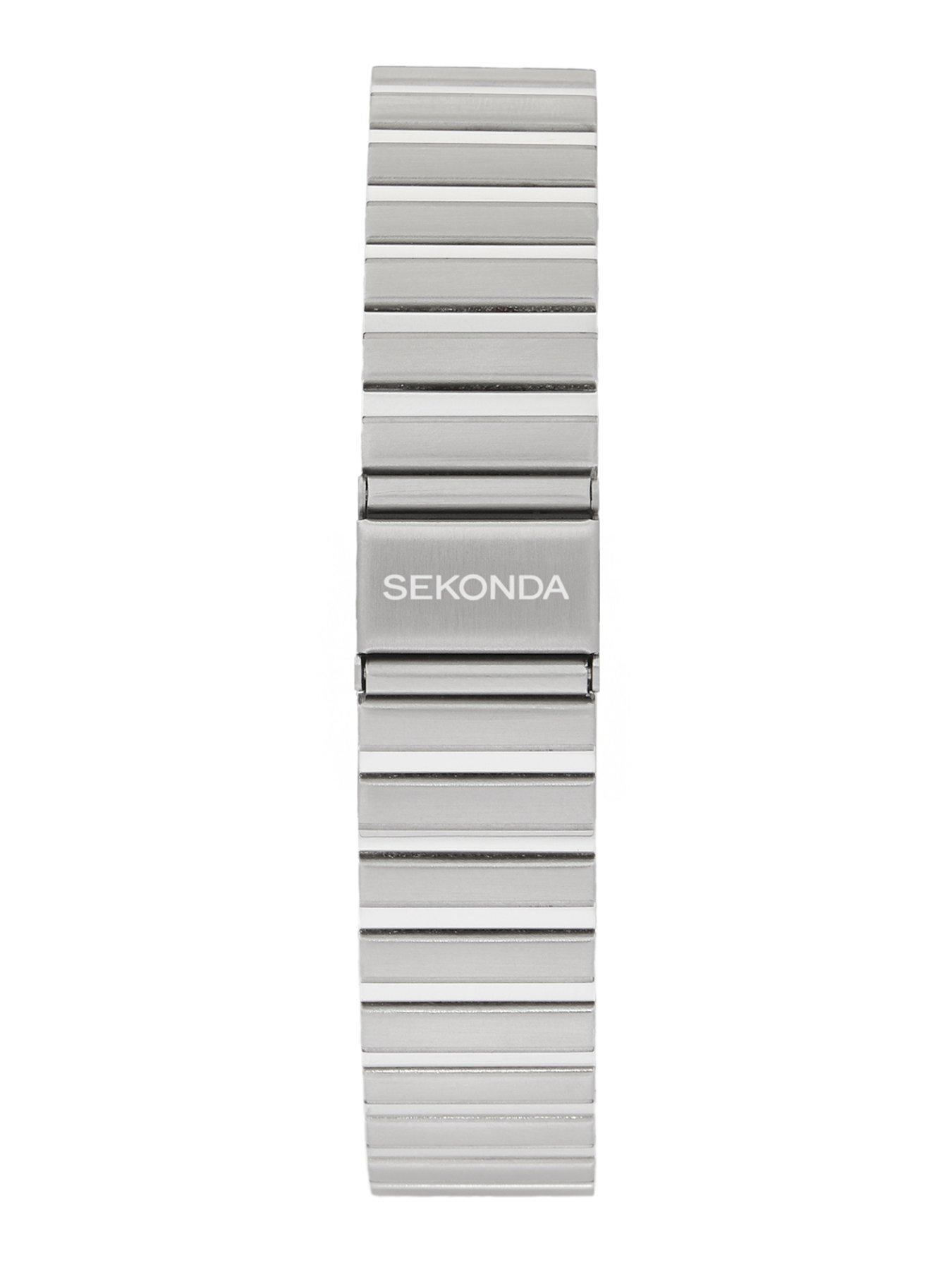 Image 6 of 6 of Sekonda Mens Rene Silver Stainless Steel Strap with White Dial Analogue Watch