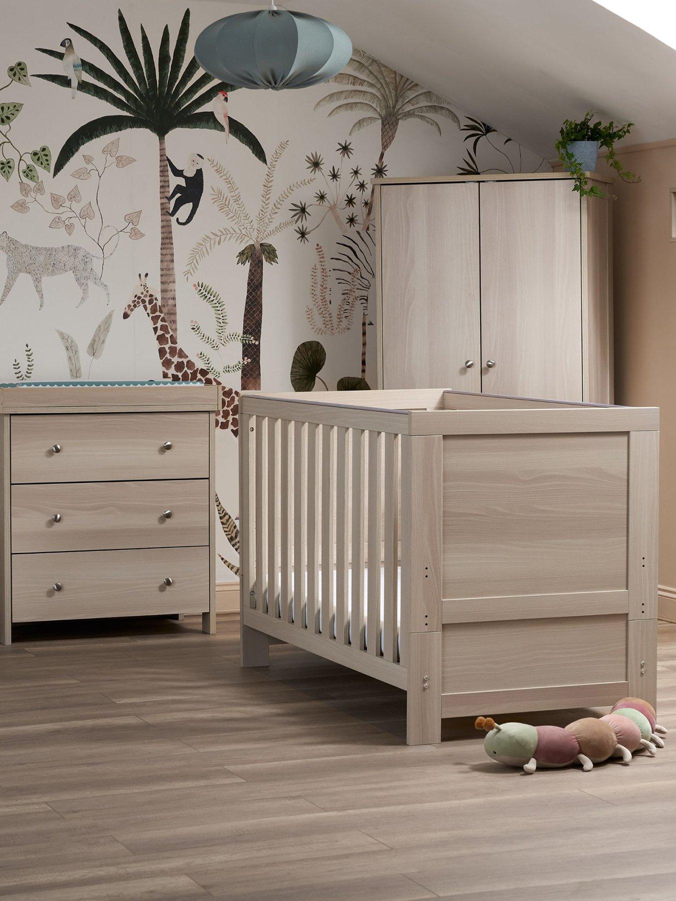 Image 1 of 7 of Obaby Nika 3-piece Nursery Furniture Room Set - Aspen
