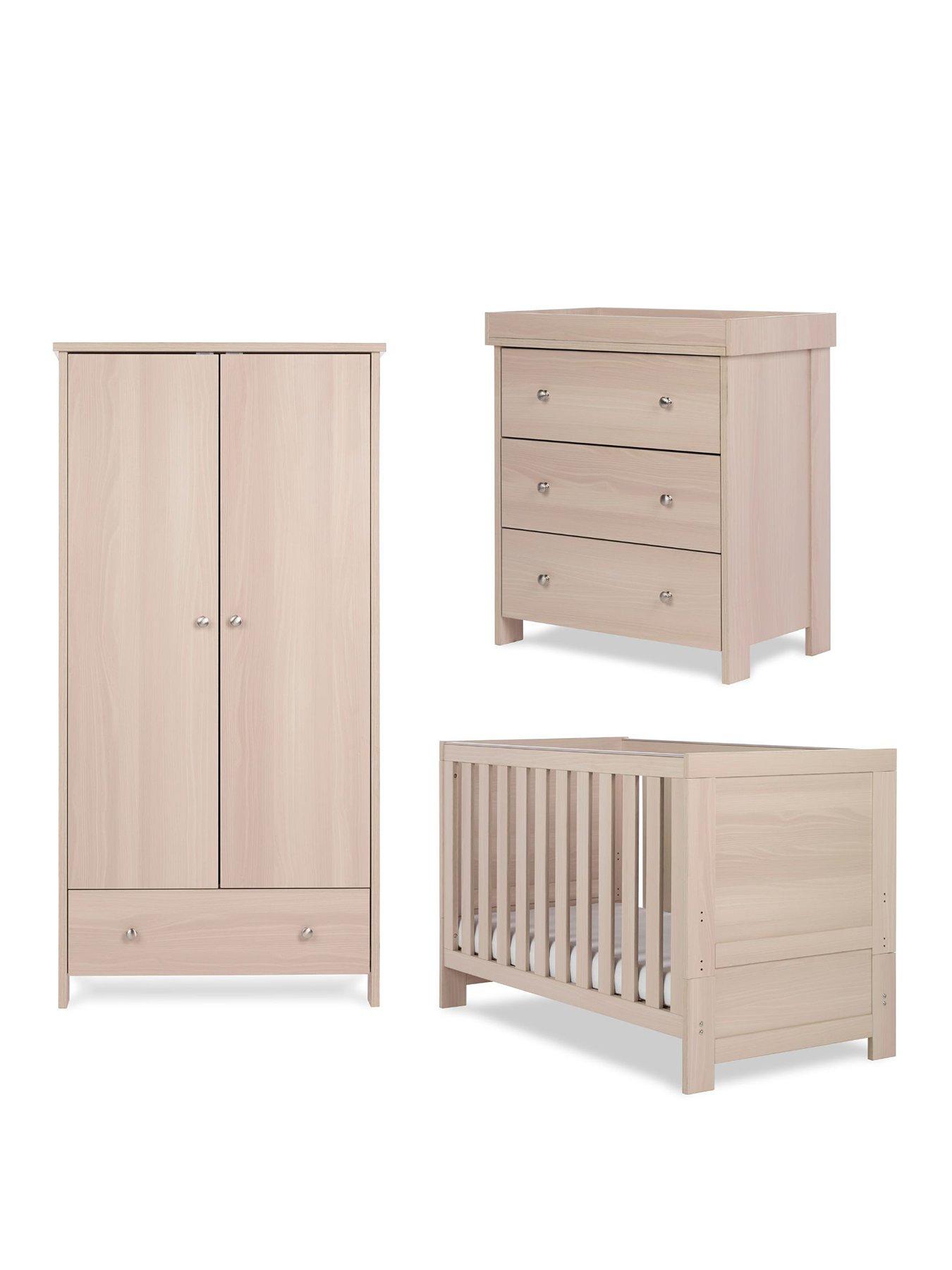 Image 2 of 7 of Obaby Nika 3-piece Nursery Furniture Room Set - Aspen