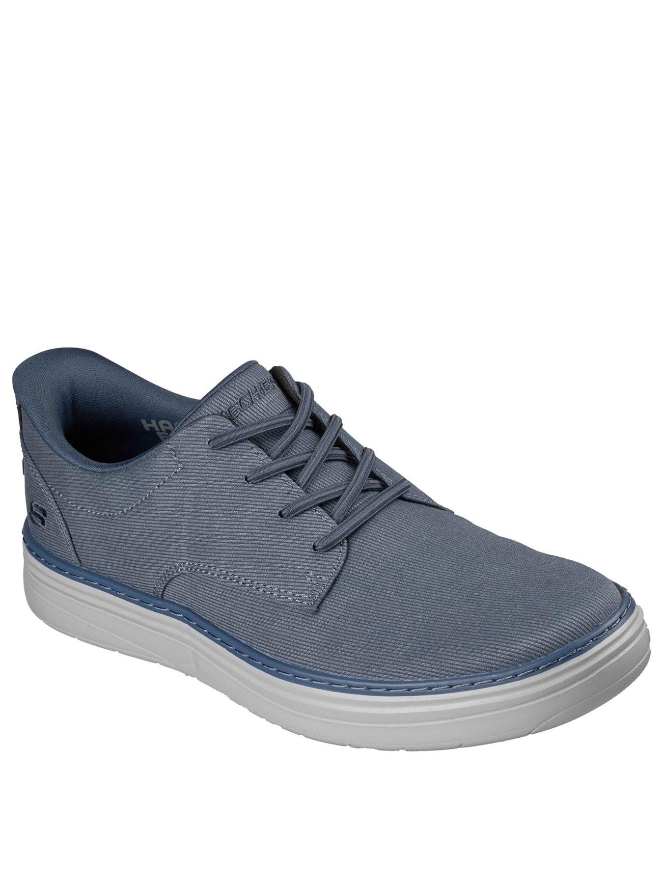  image of skechers-hyland-trainer-navy