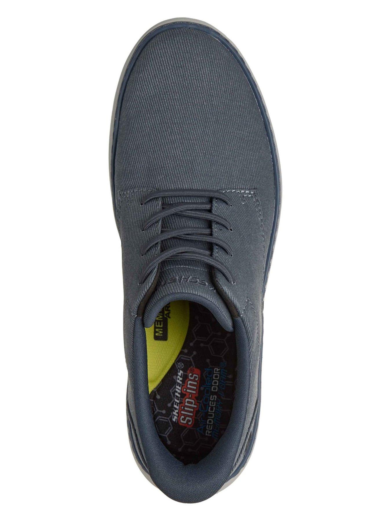  image of skechers-hyland-trainer-navy