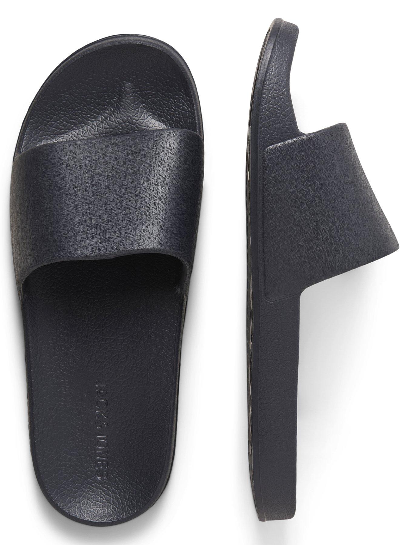 Image 3 of 5 of Jack & Jones Moulded Slider - Black