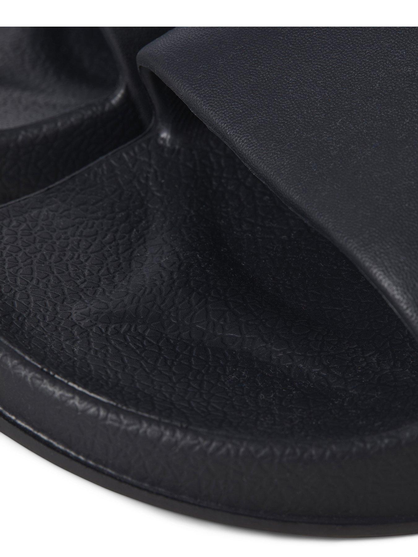 Image 4 of 5 of Jack & Jones Moulded Slider - Black