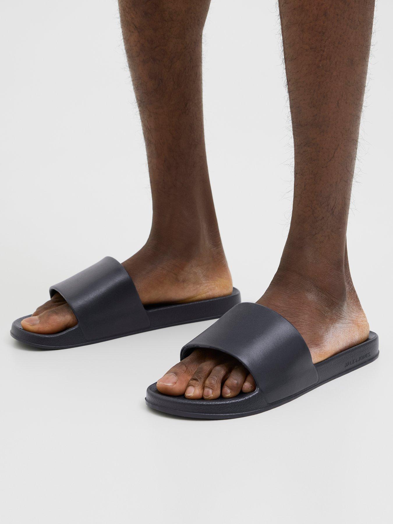 Image 5 of 5 of Jack & Jones Moulded Slider - Black