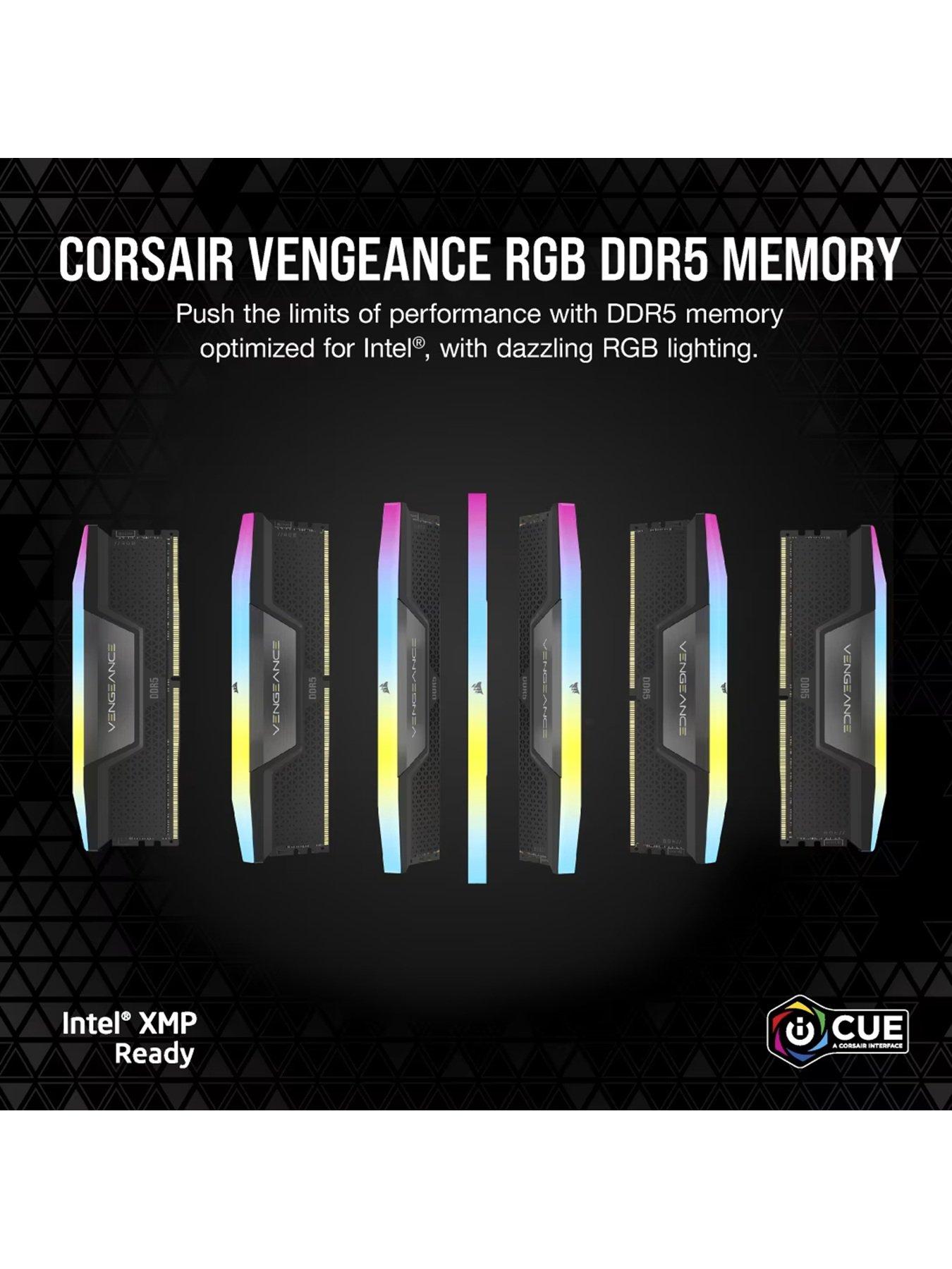  image of corsair-vengeance-rgb-32gb-ddr5-dram-6000mhz-memory-kit-dk-black