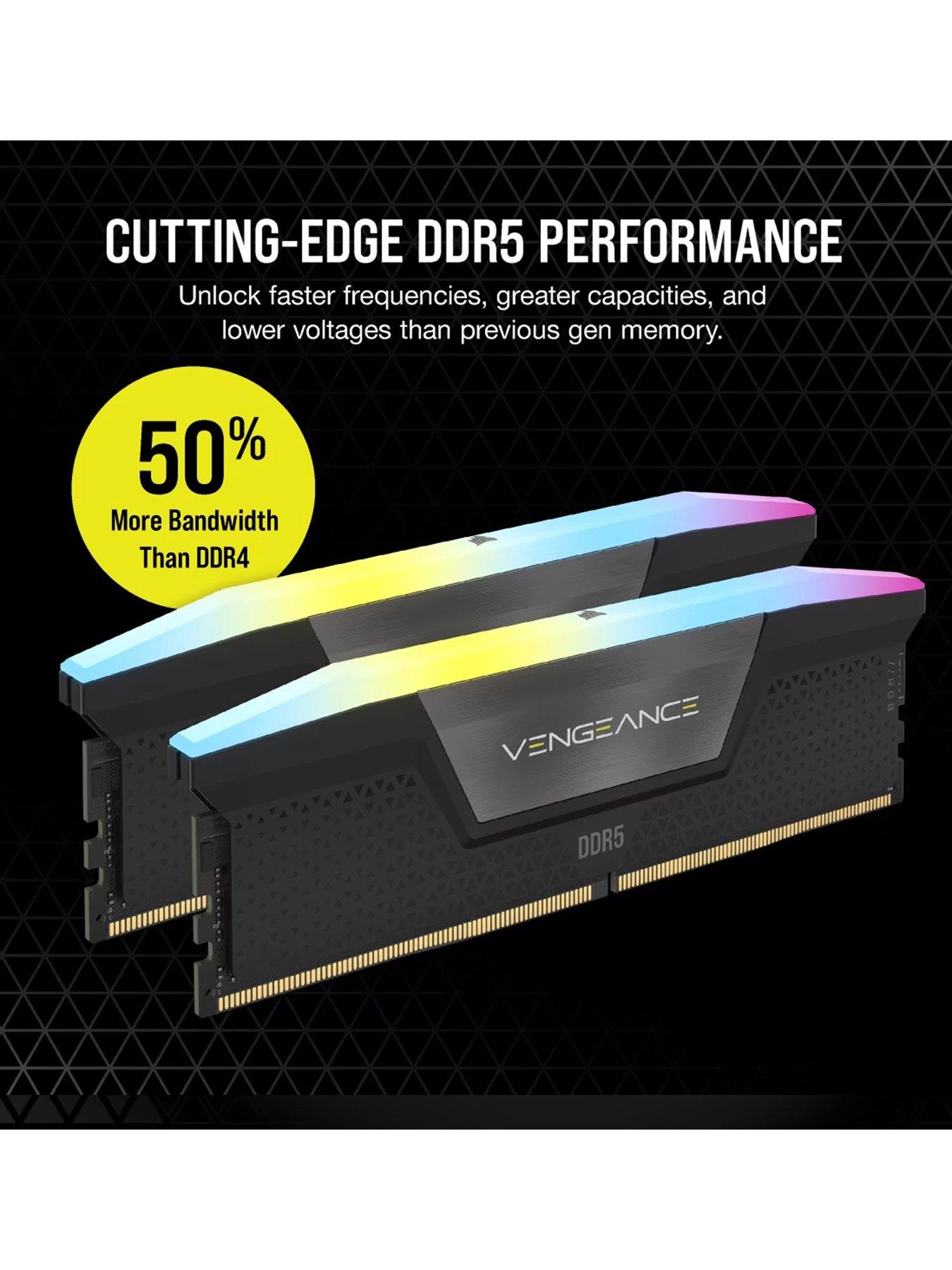  image of corsair-vengeance-rgb-32gb-ddr5-dram-6000mhz-memory-kit-dk-black