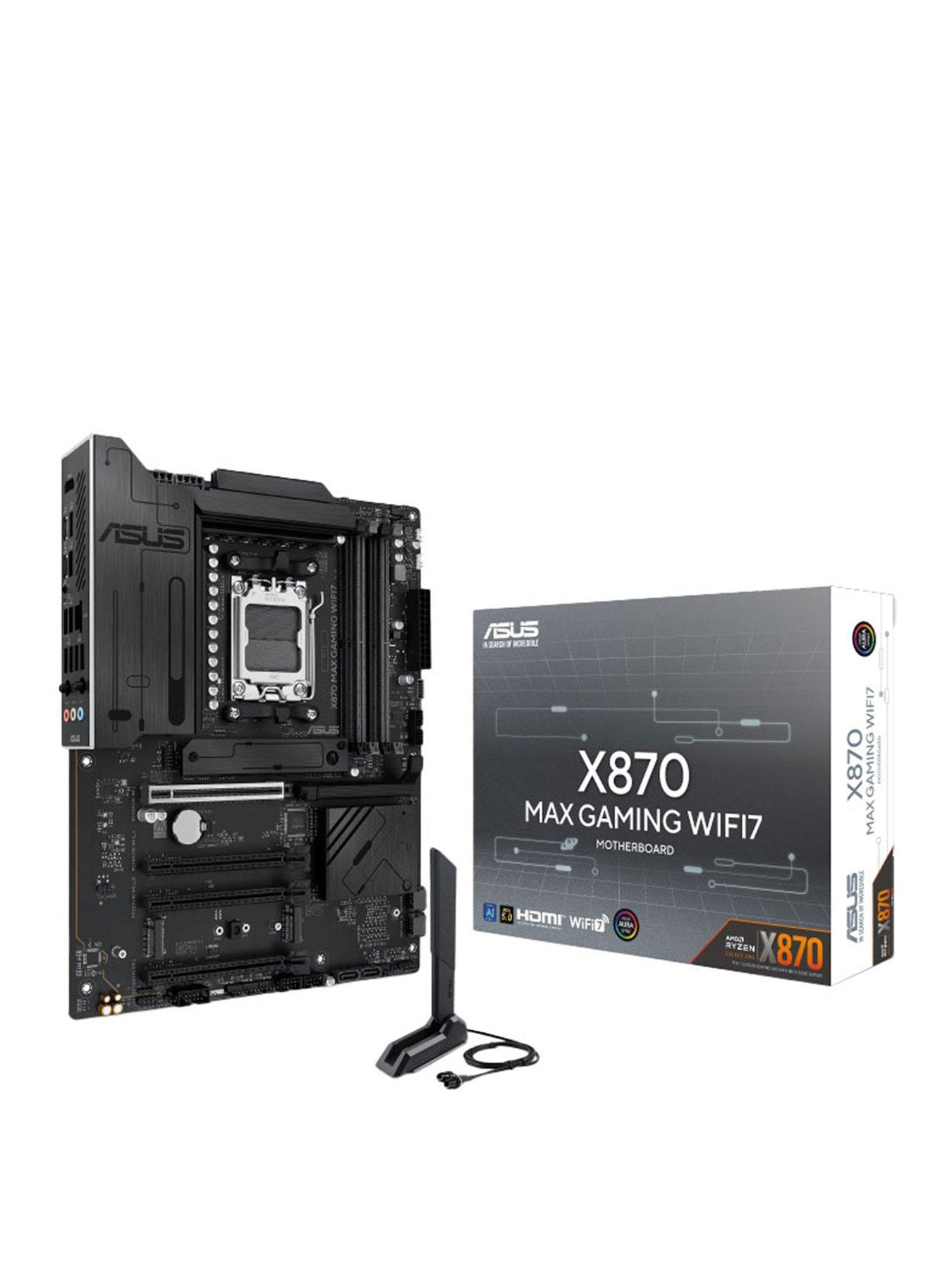 Asus AM5 X870 Max Gaming Wifi7 Motherboard - Black