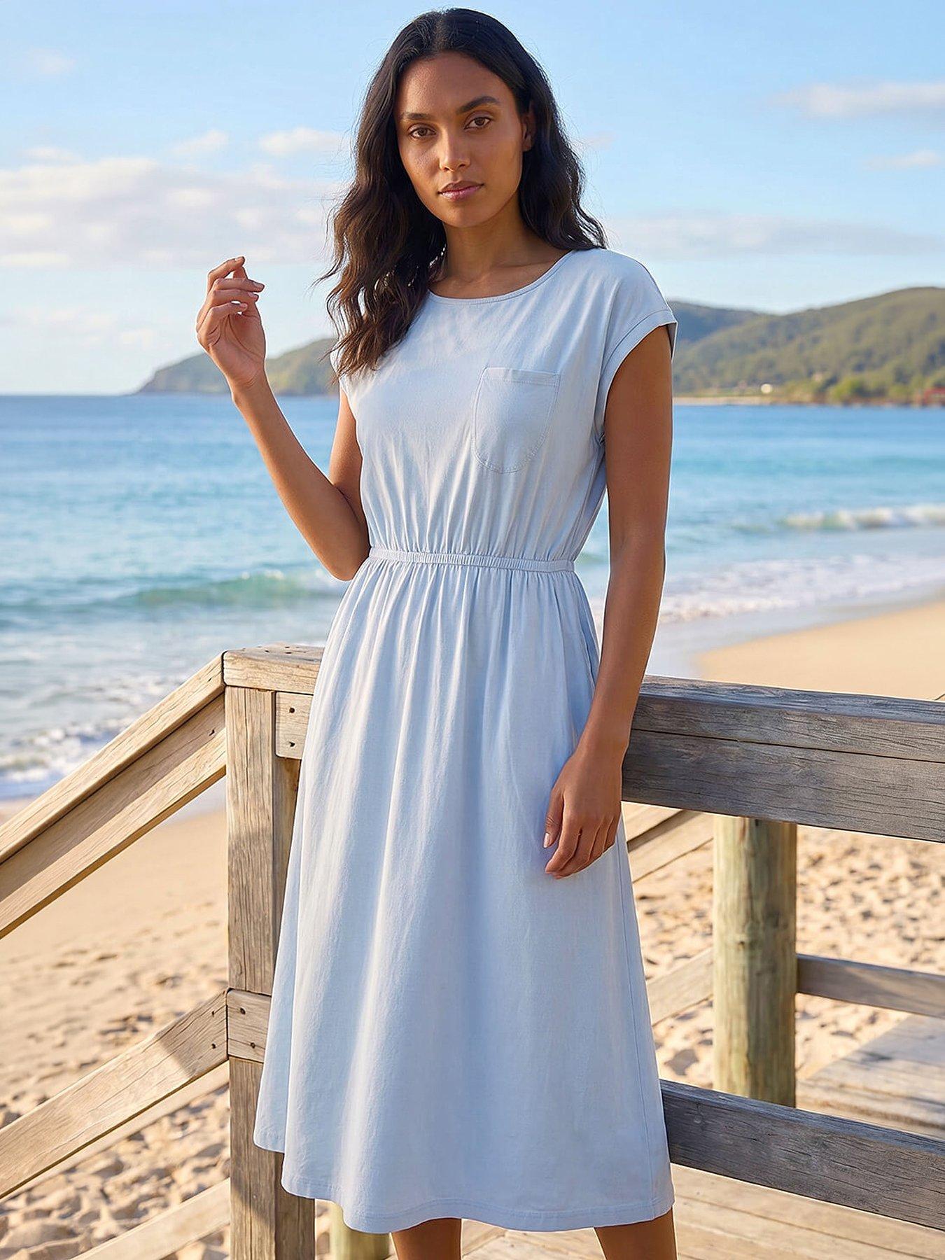 Roman T-Shirt Pocket Detail Midi Dress