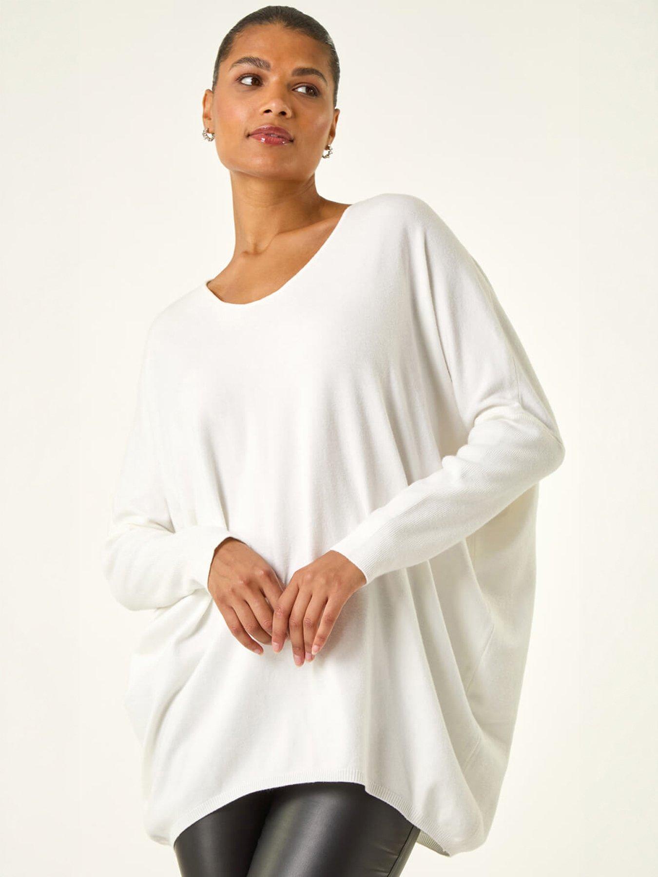 Image 1 of 5 of Roman Lace Back V-Neck Jumper