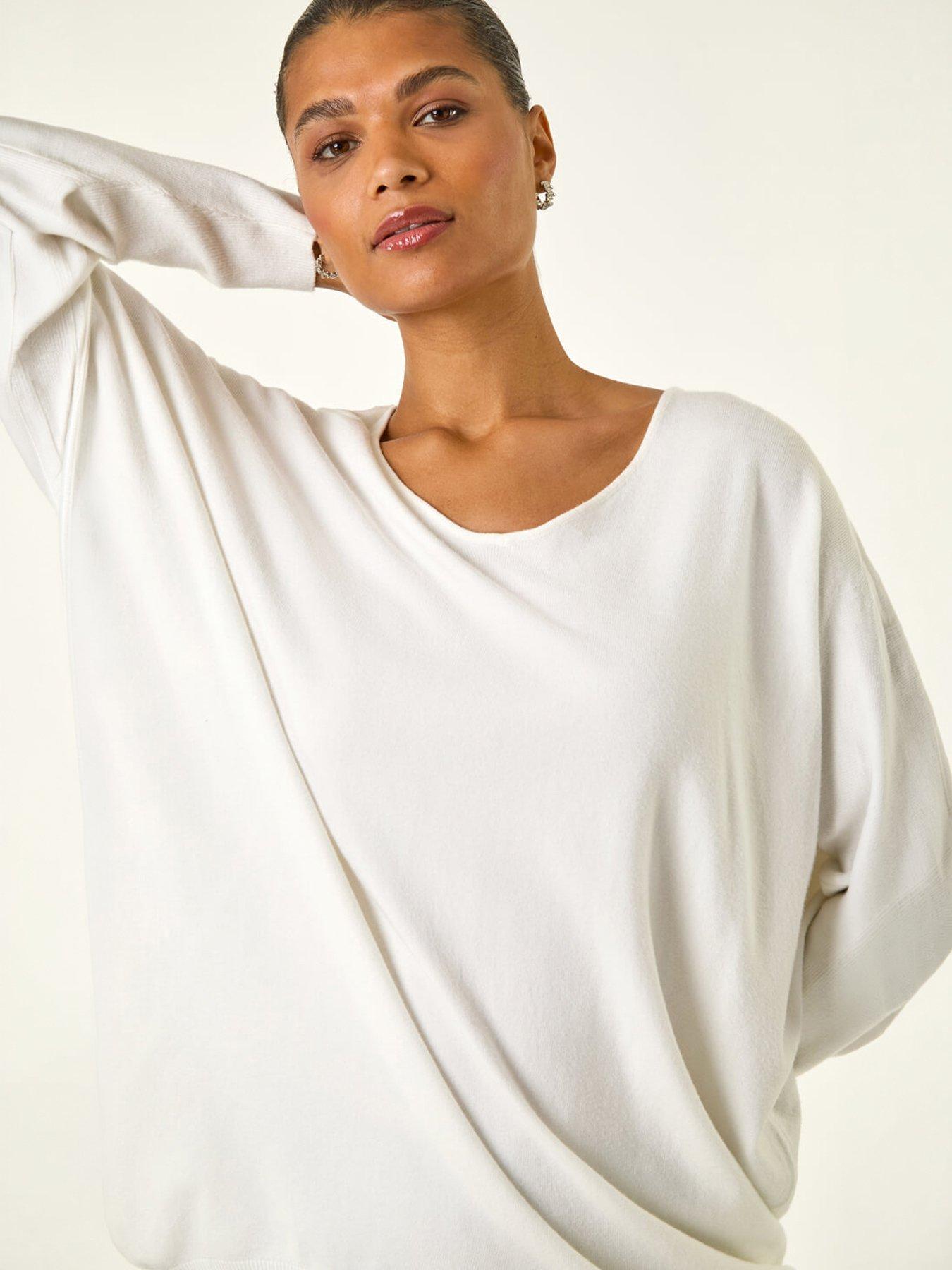Image 5 of 5 of Roman Lace Back V-Neck Jumper