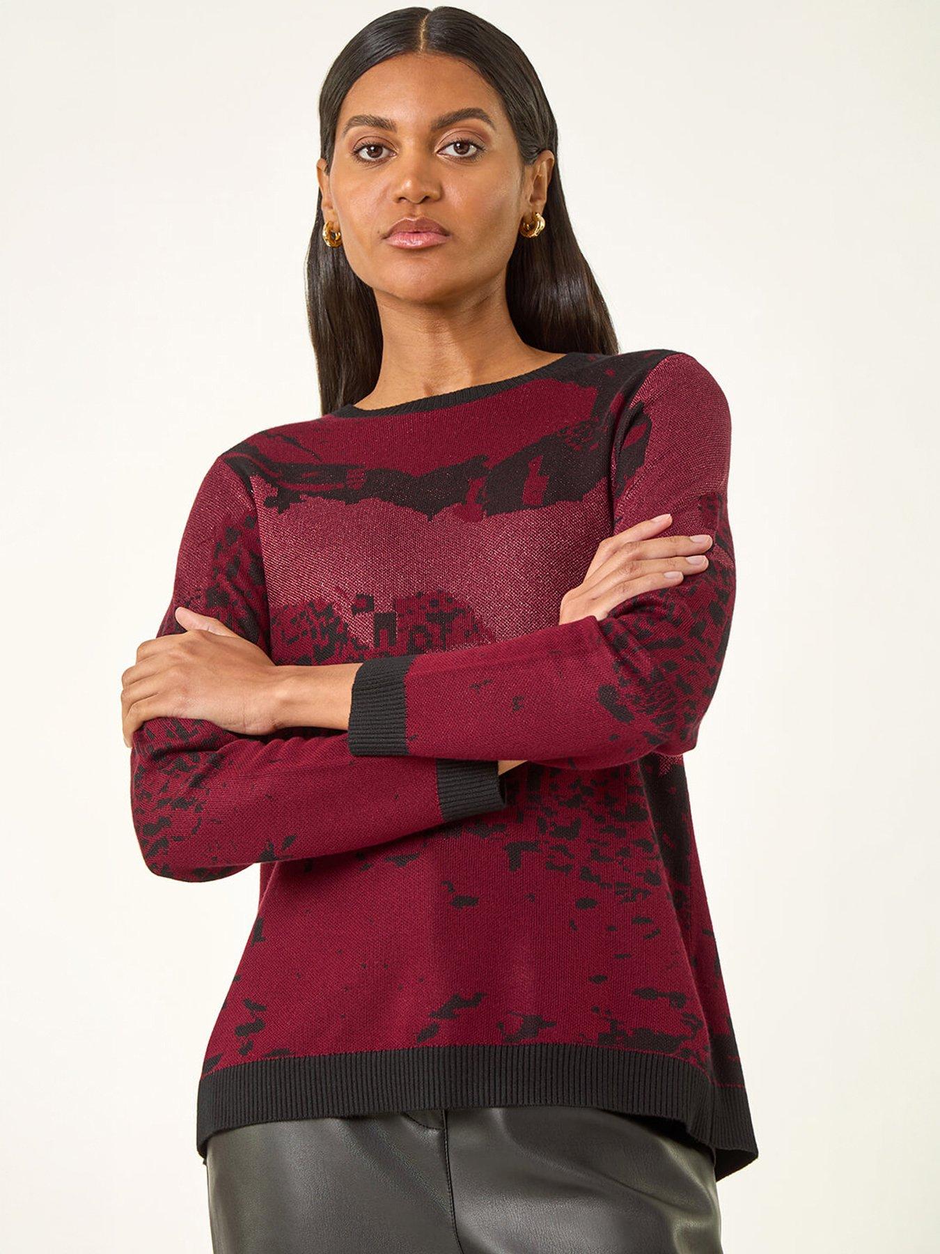 Image 1 of 5 of Roman Shimmer Colour Block Knit Jumper
