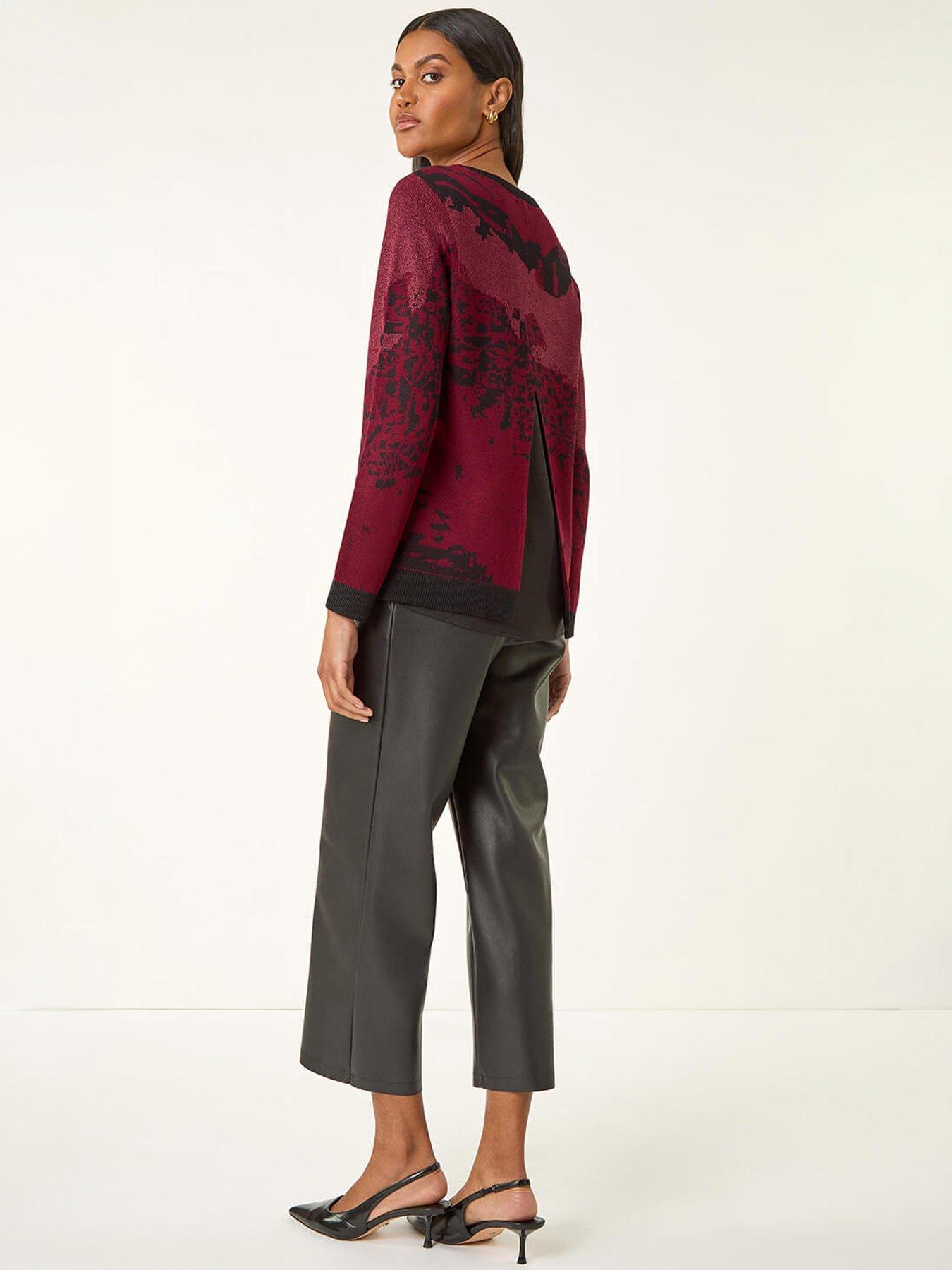Image 2 of 5 of Roman Shimmer Colour Block Knit Jumper