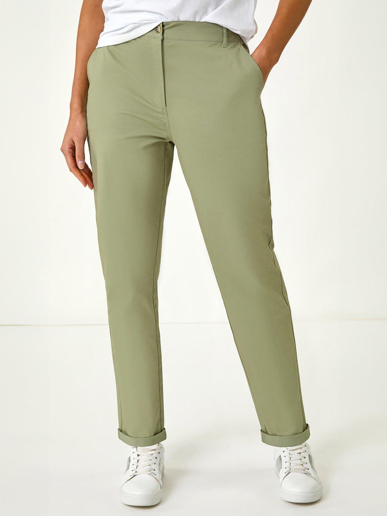  image of roman-plain-cotton-chino-trousers