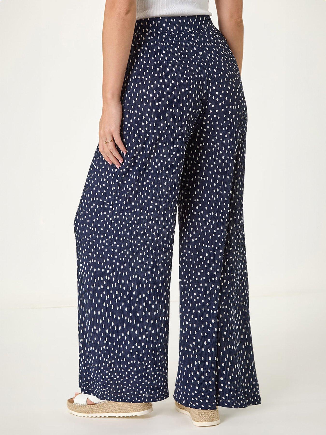 stillFront image of roman-spot-print-crinkle-trouser
