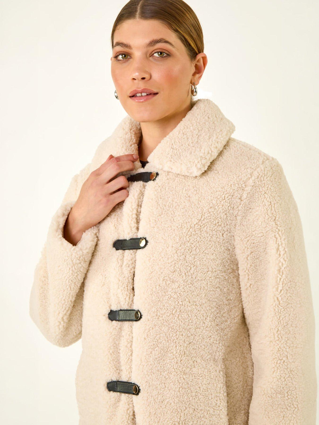 Image 4 of 5 of Roman Textured Borg Collared Jacket