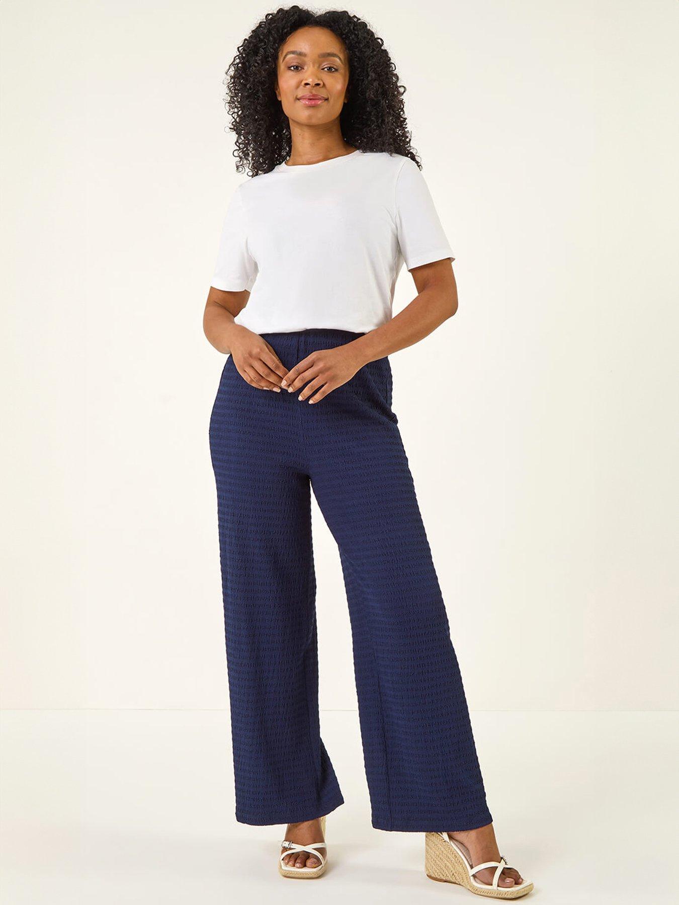 Image 3 of 5 of Roman Petite Textured Stretch Trouser