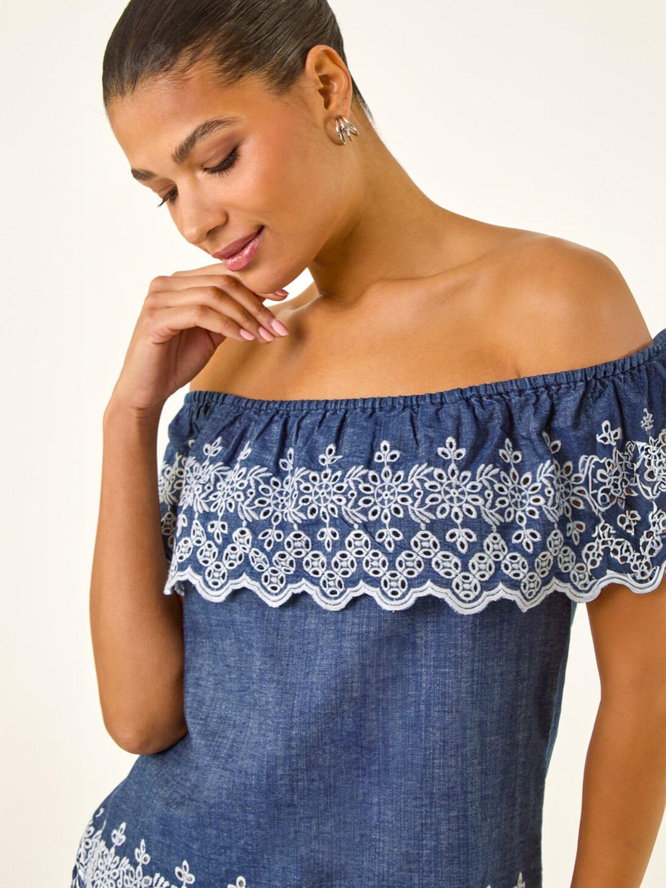  image of roman-embroidery-detail-bardot-top