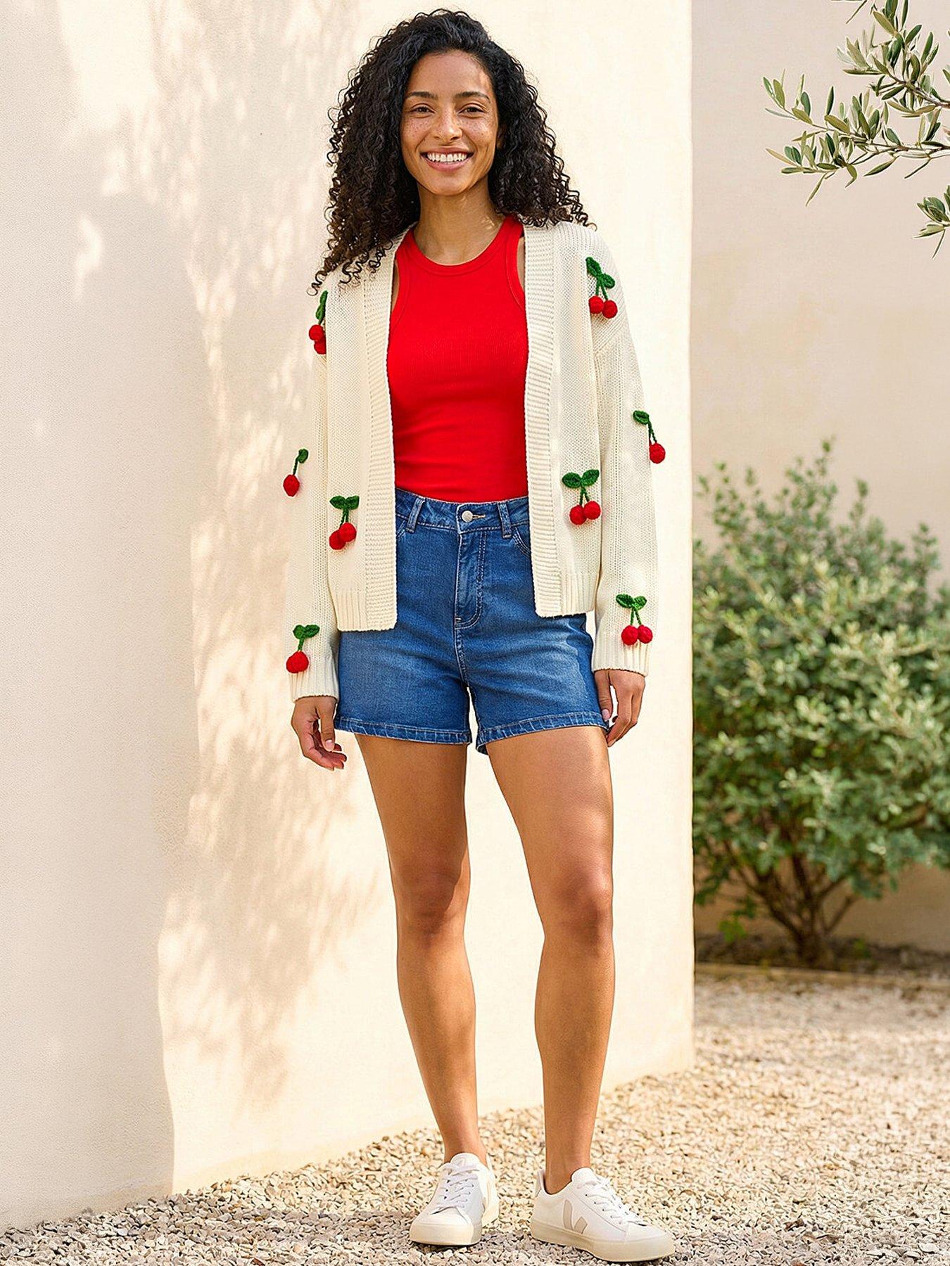  image of roman-crochet-cherry-knit-cardigan
