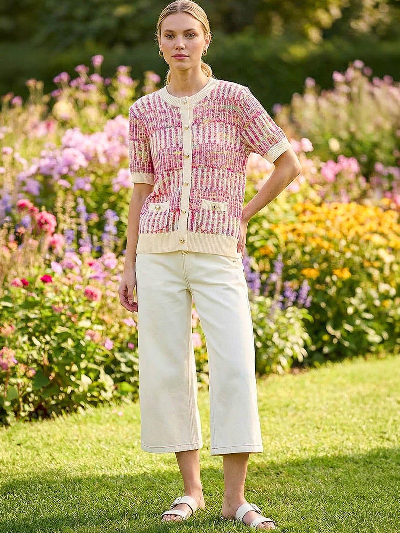 Roman Spacedye Button Knitted Cardigan
