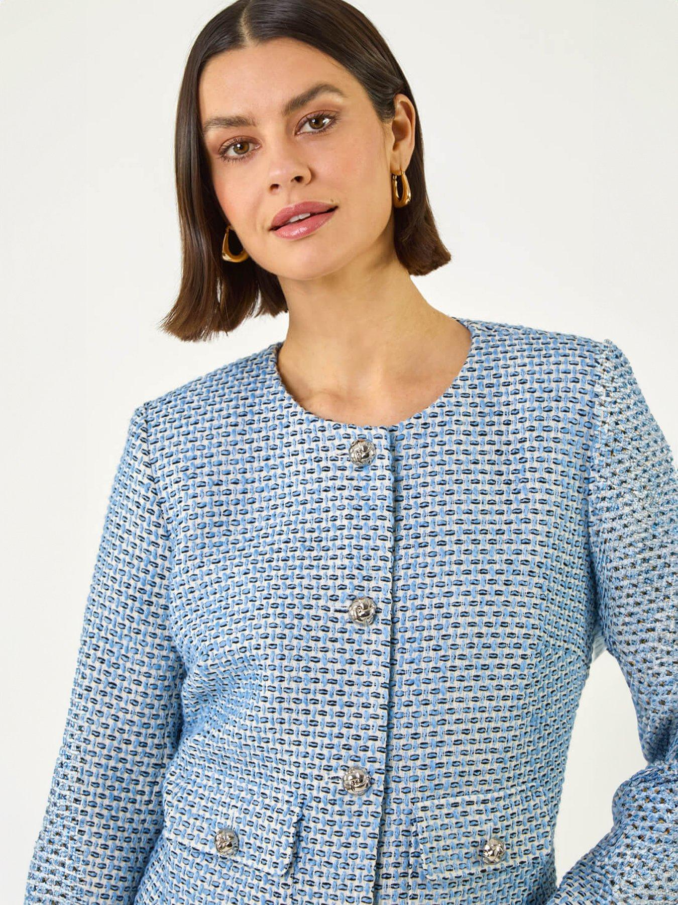 Image 4 of 5 of Roman Single Breasted Boucle Jacket