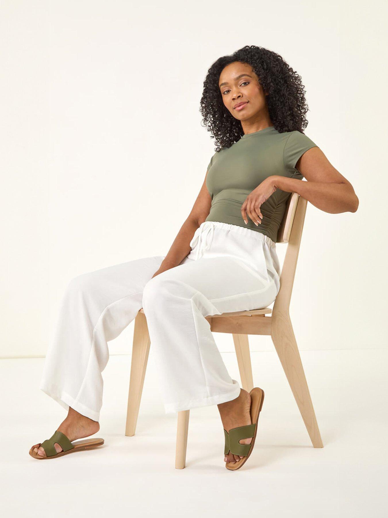  image of roman-petite-pull-on-woven-trouser