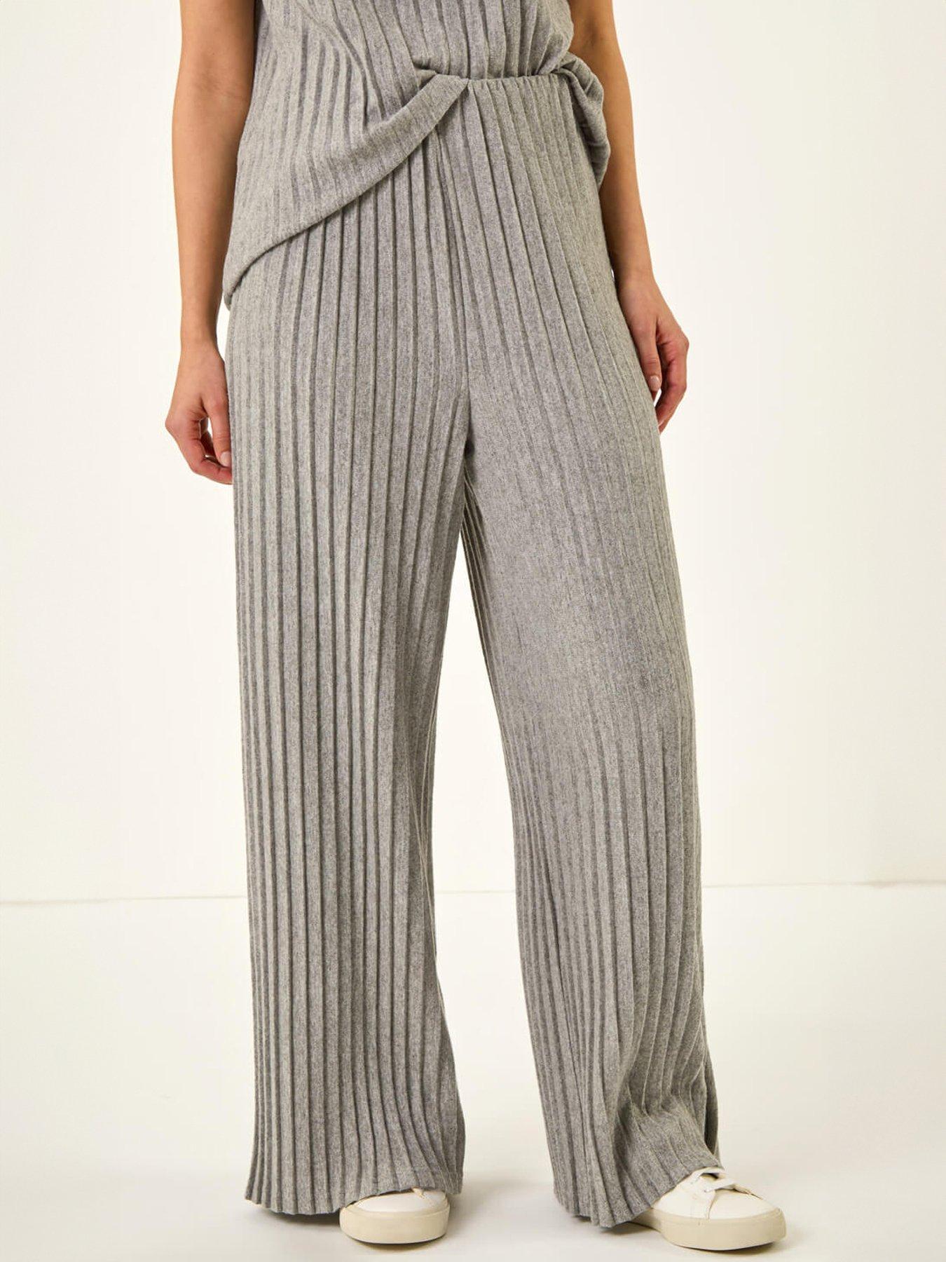 image of roman-dusk-pleated-wide-leg-stretch-trouser