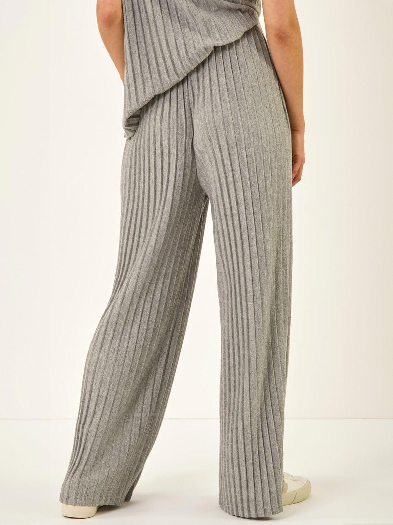  image of roman-dusk-pleated-wide-leg-stretch-trouser