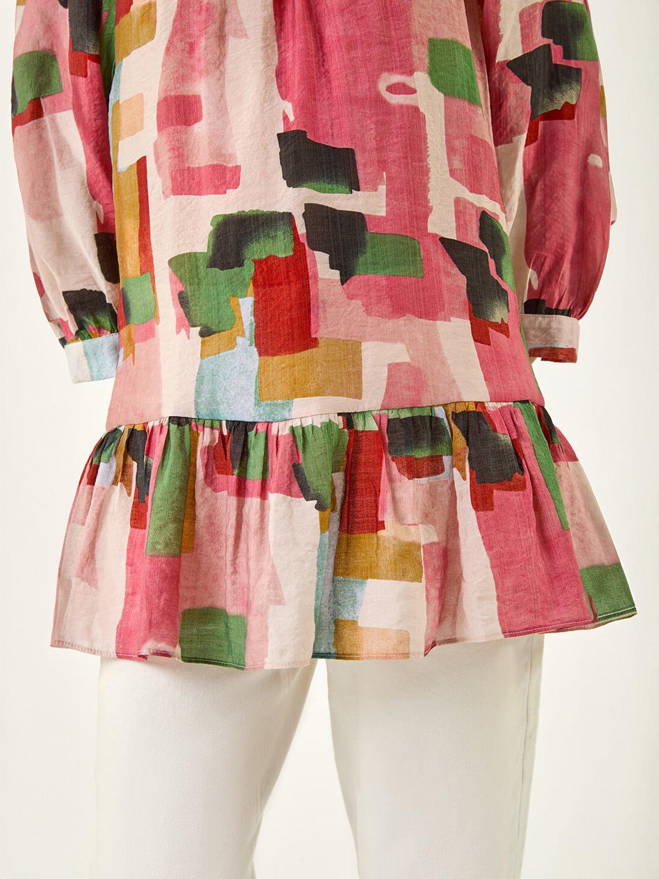Image 2 of 5 of Roman Abstract Print Tunic