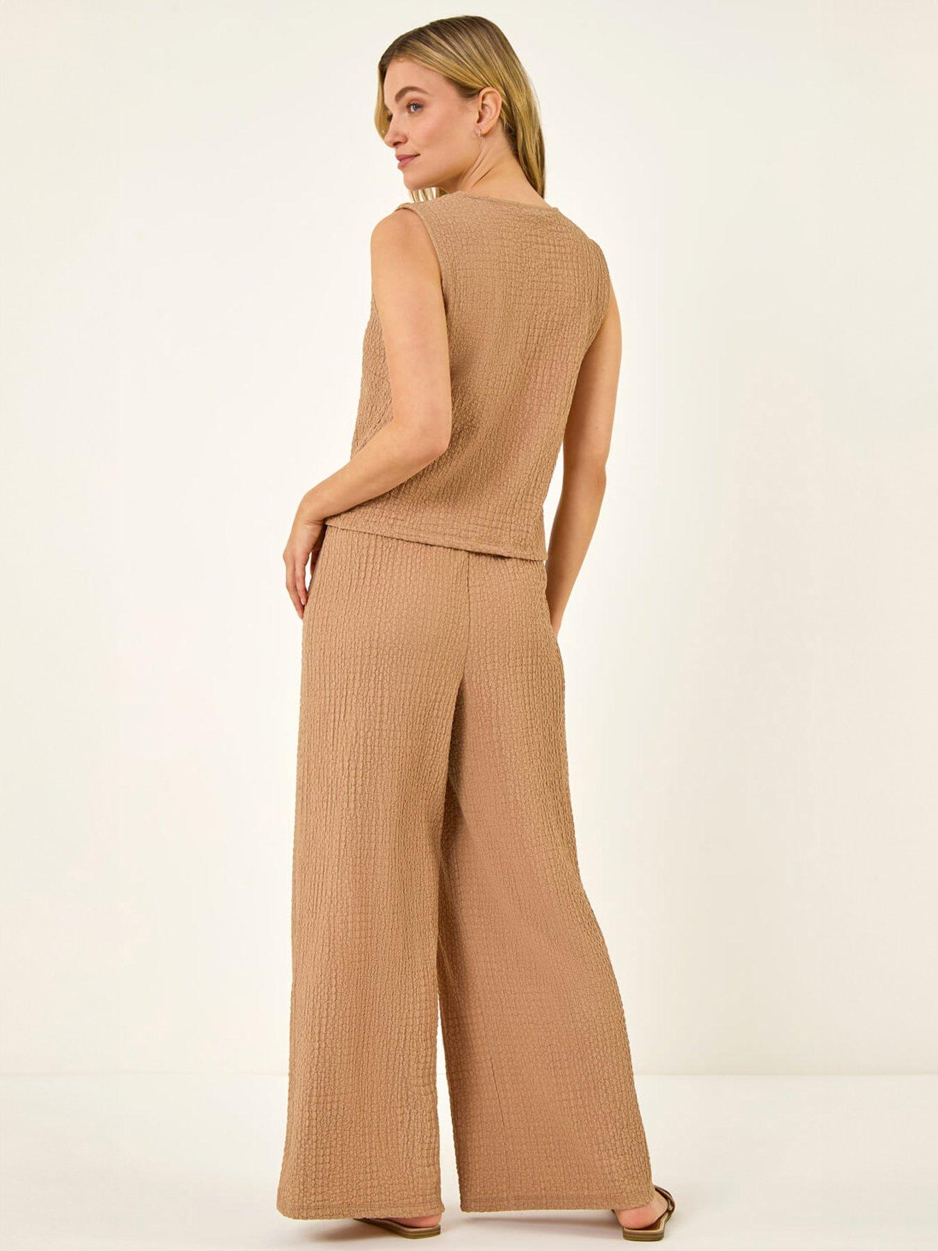 Image 2 of 5 of Roman Dusk Crinkle Textured Waist Coat