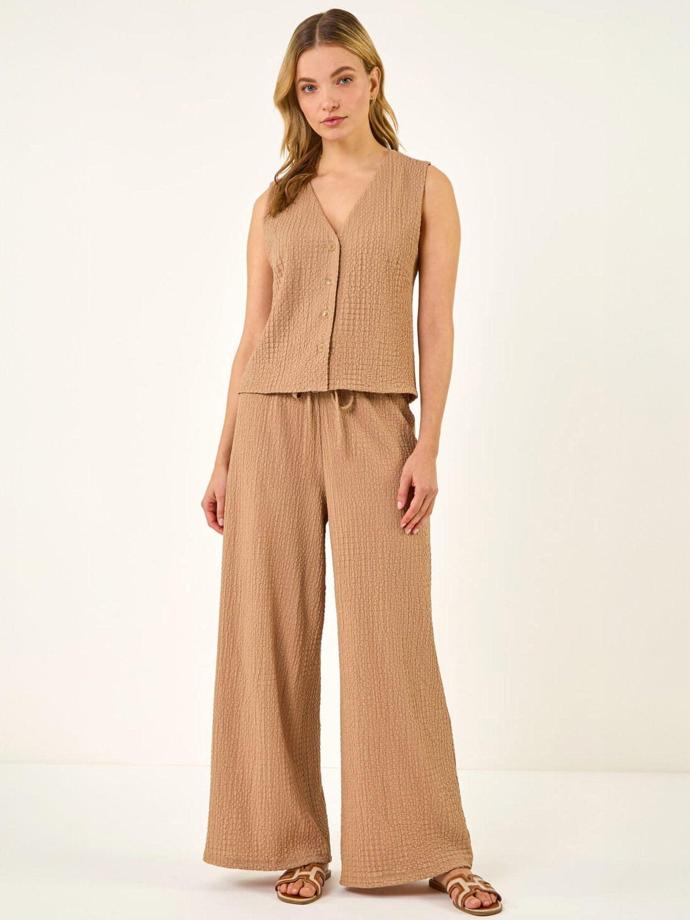 Image 3 of 5 of Roman Dusk Crinkle Textured Waist Coat